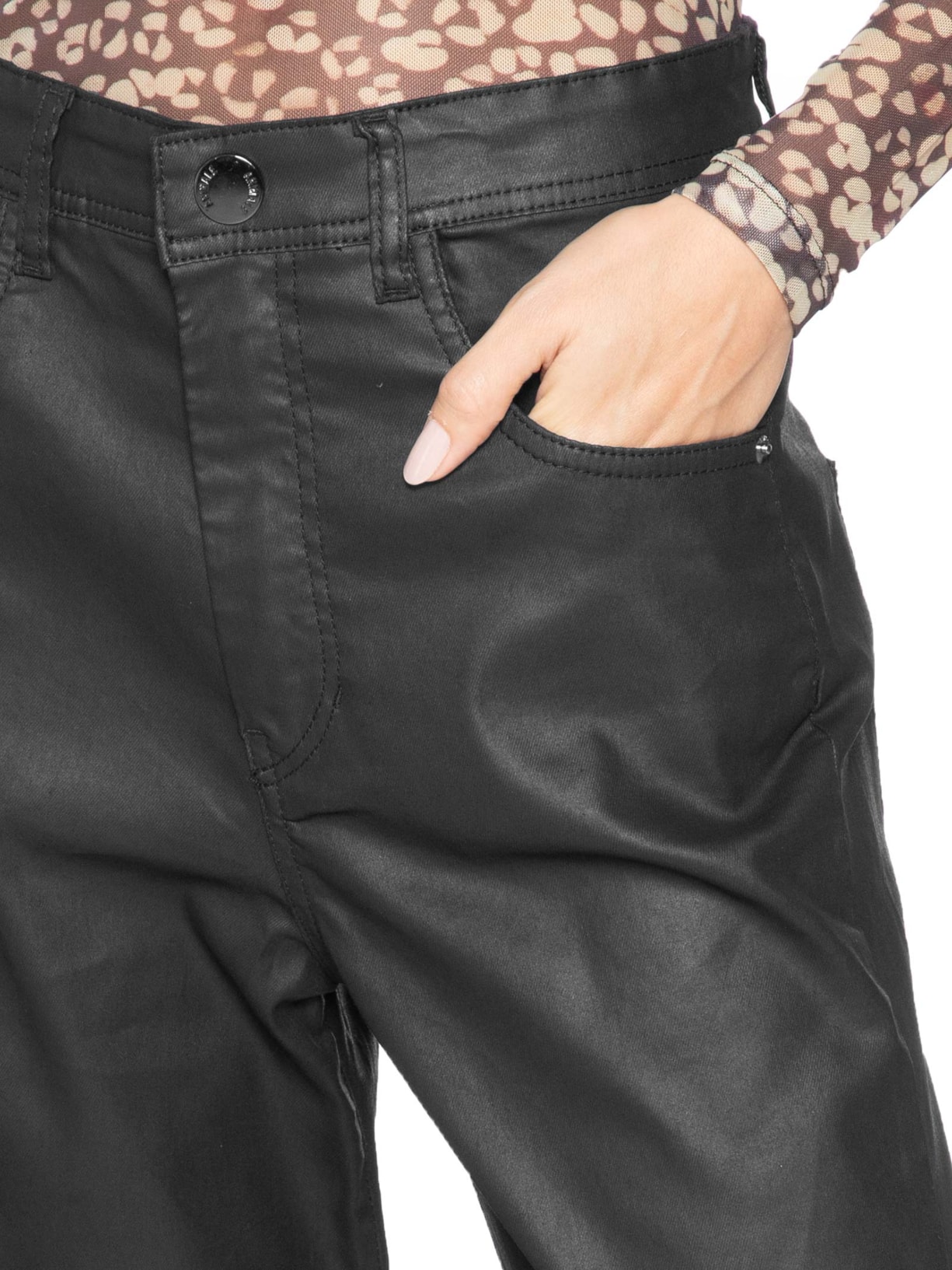 Calça de Sarja Feminina – Preto Animale