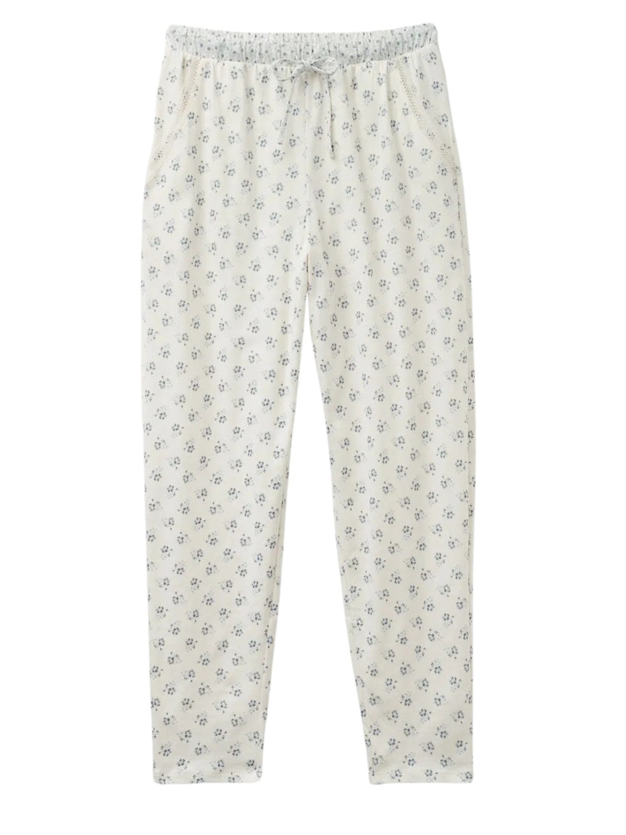 Calça Dusty Flower Algodão Supima - Branco