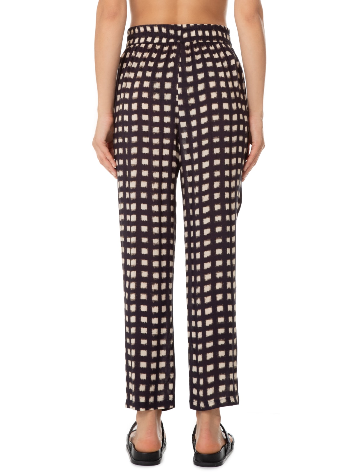 Calça Elástico Pregas Preto Lenny Niemeyer