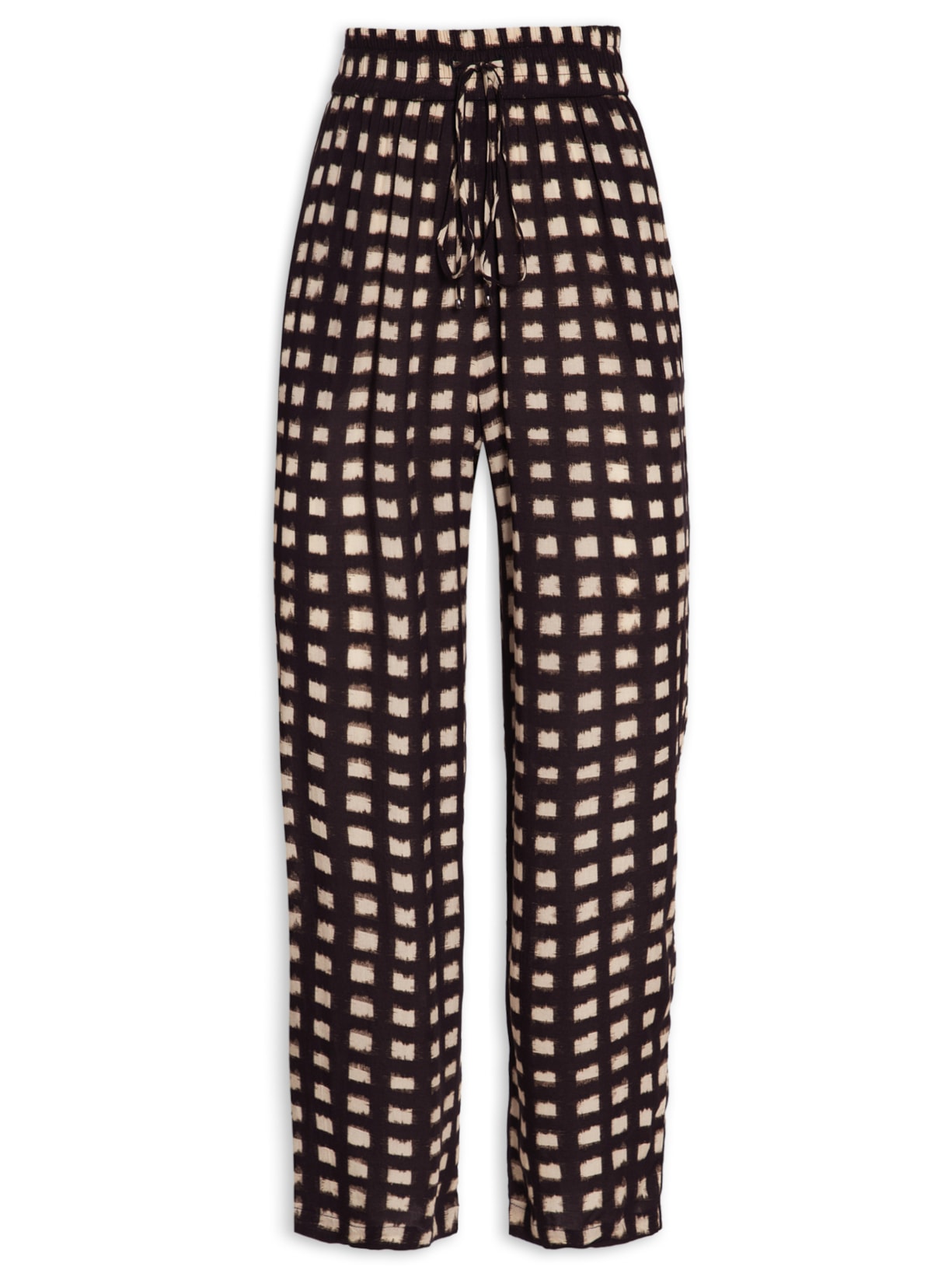 Calça Elástico Pregas Preto Lenny Niemeyer