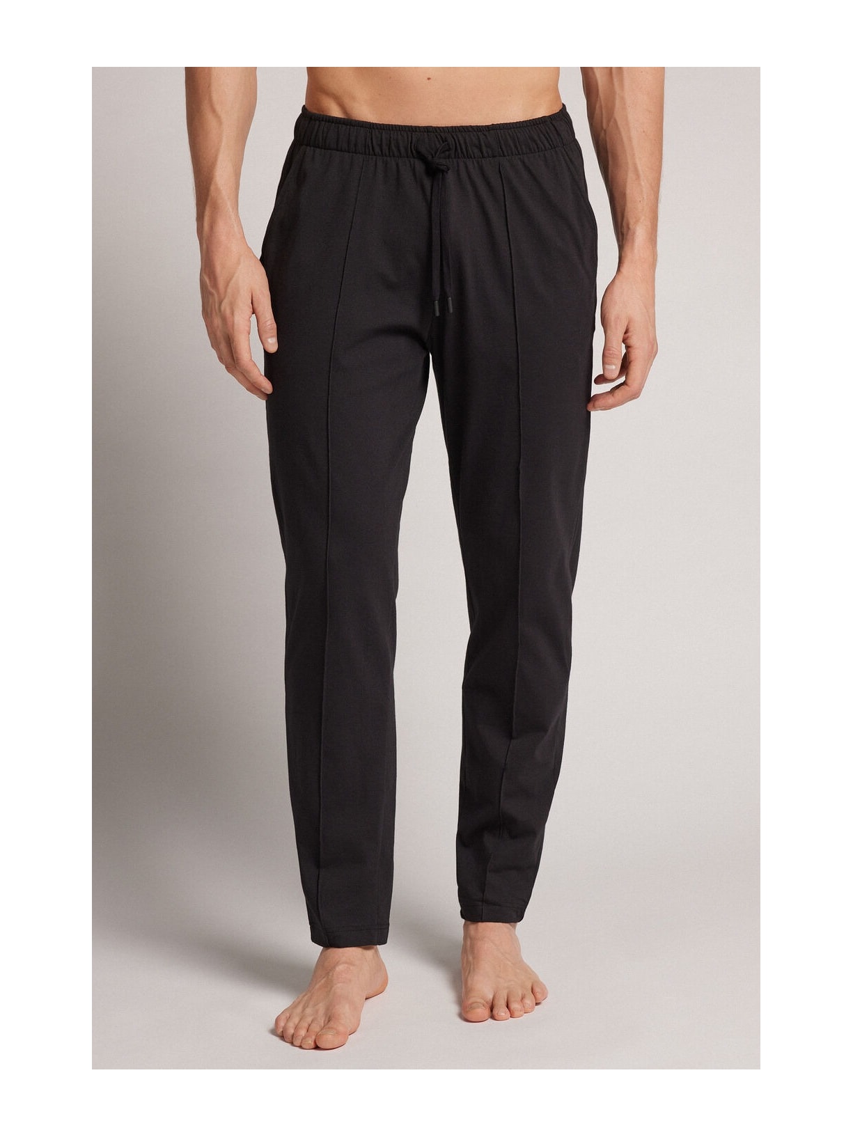 Calça Em Algodão Com Nervura Preto Intimissimi