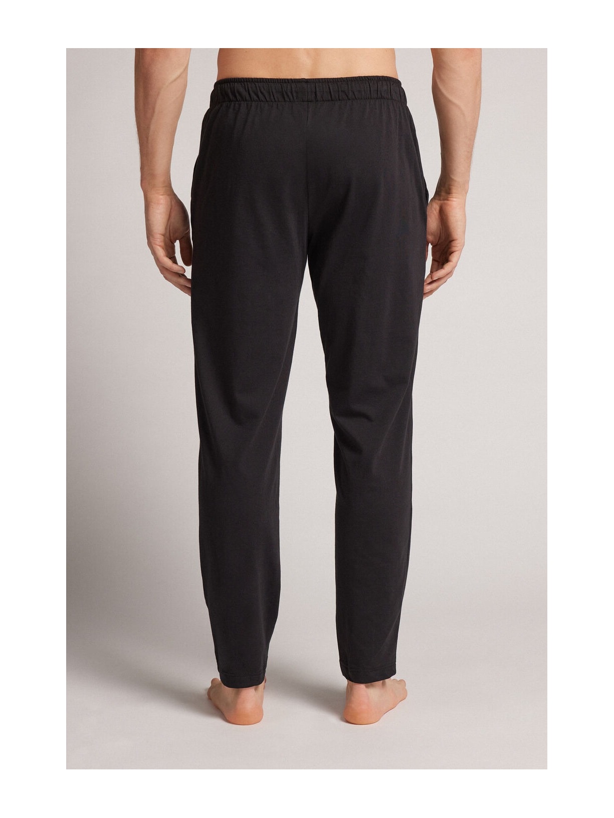 Calça Em Algodão Com Nervura Preto Intimissimi