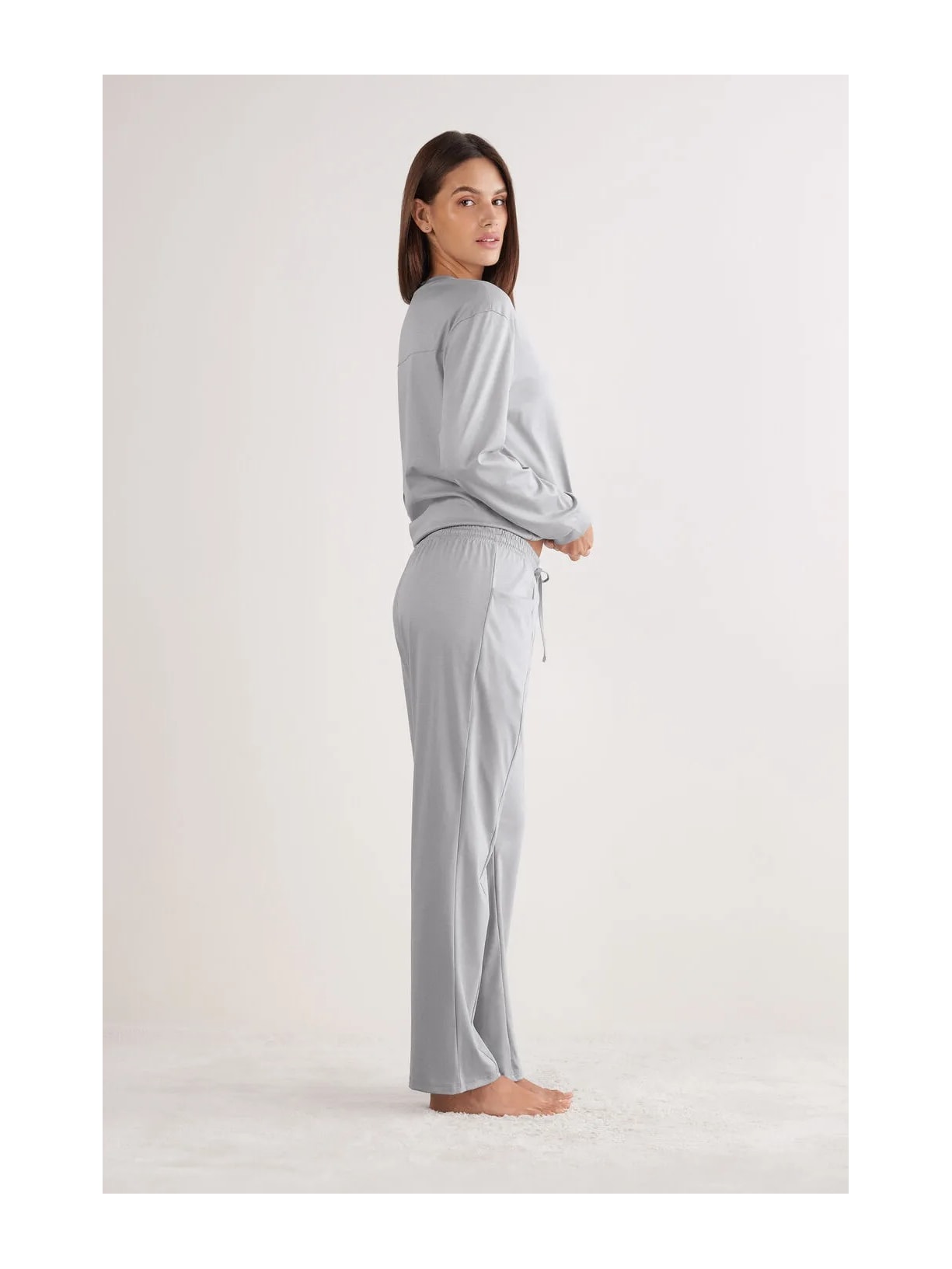 Calça Em Algodão Elevated Cotton Cinza Intimissimi