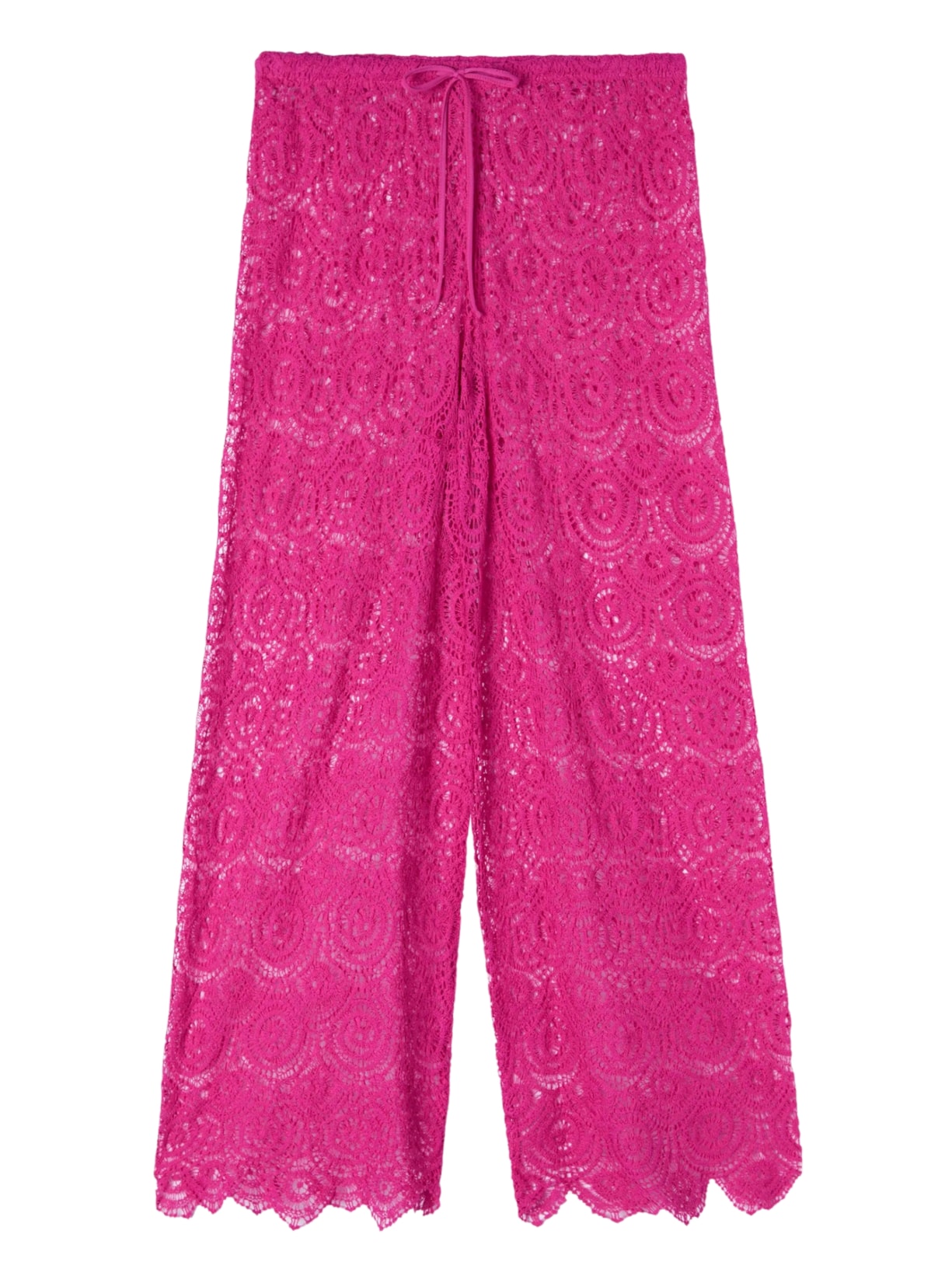 Calça Em Crochê Rosa Calzedonia