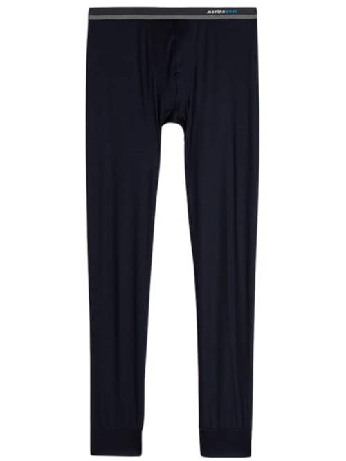 Calça Em Lã Merino - Azul