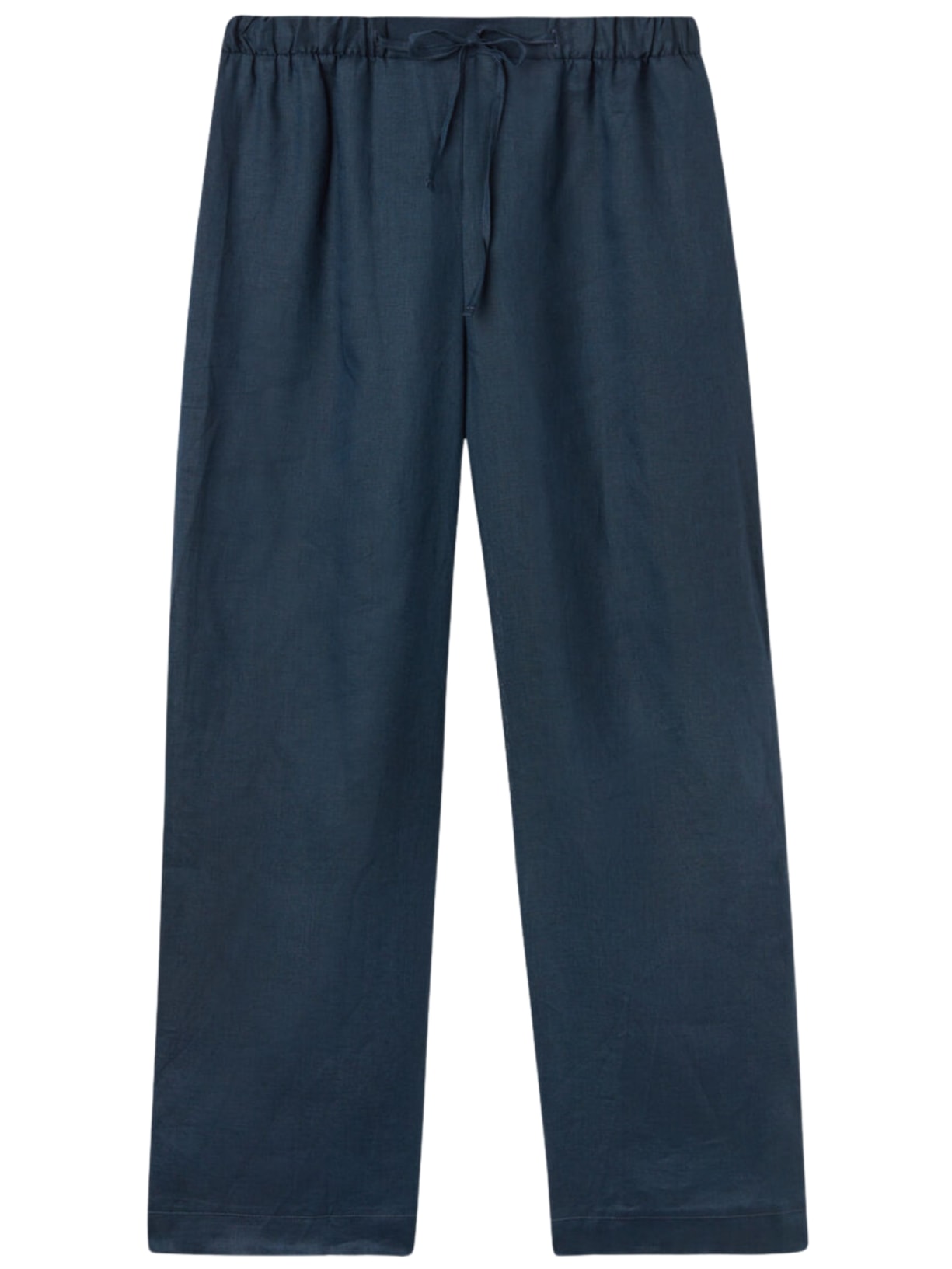 Calça Em Linho - Azul