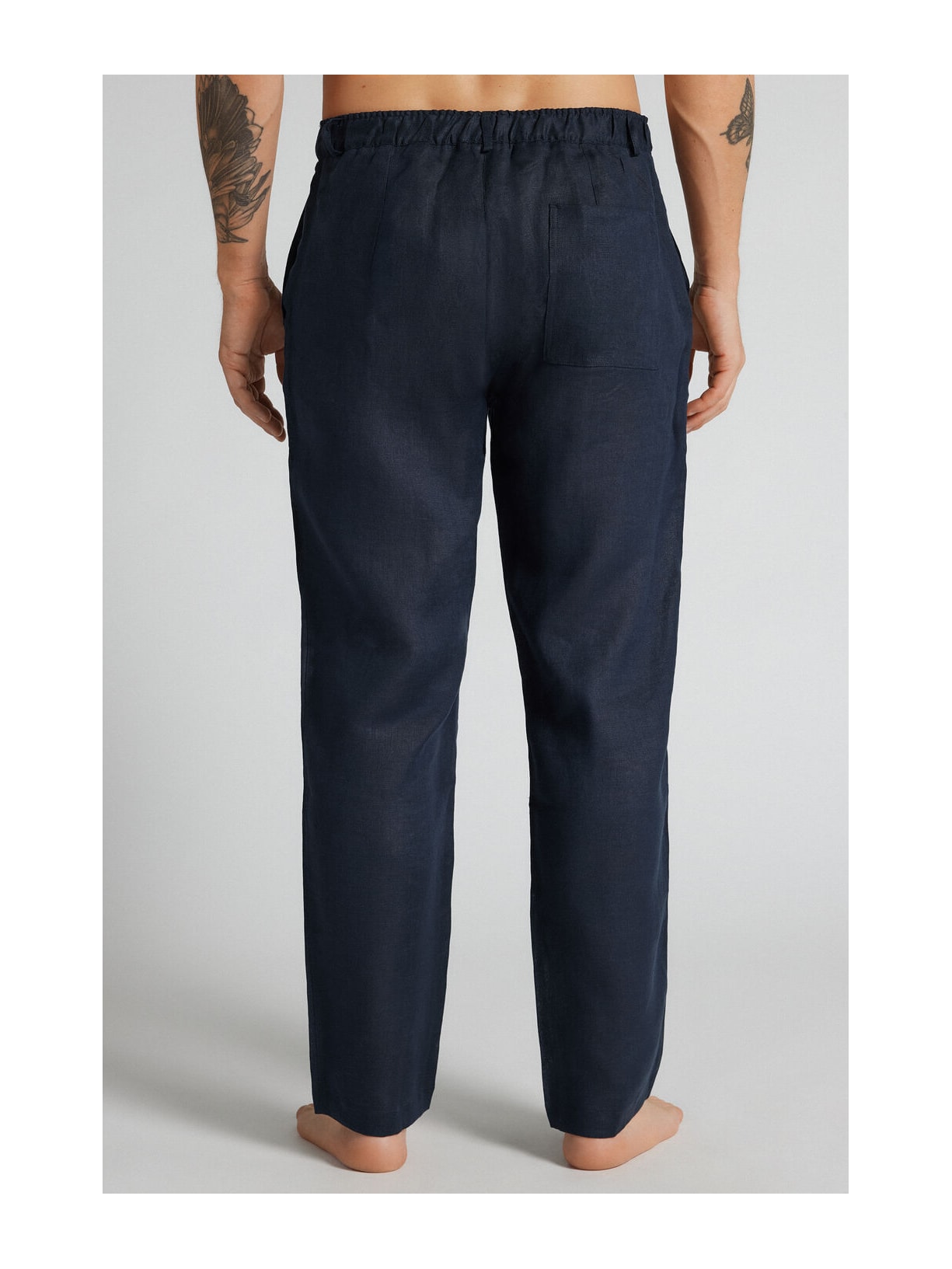 Calça Em Linho Azul Intimissimi