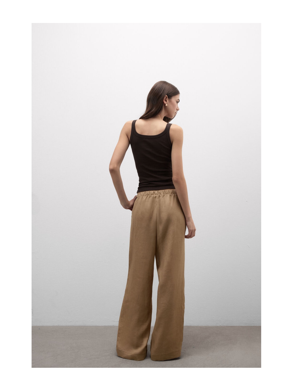 Calça Em Linho Bege Intimissimi