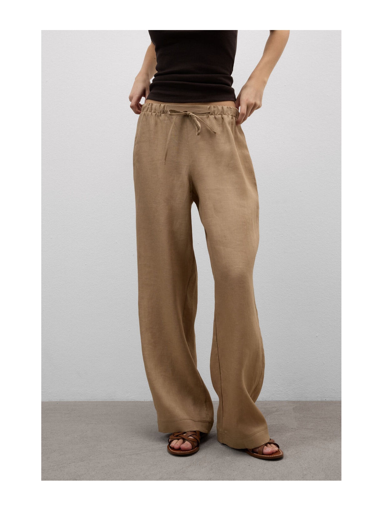 Calça Em Linho Bege Intimissimi