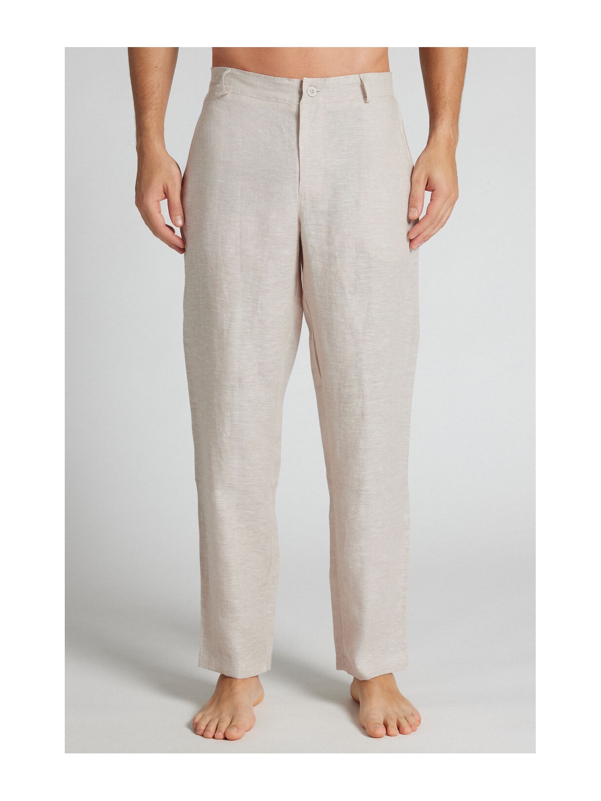 Calça Em Linho Bege Intimissimi