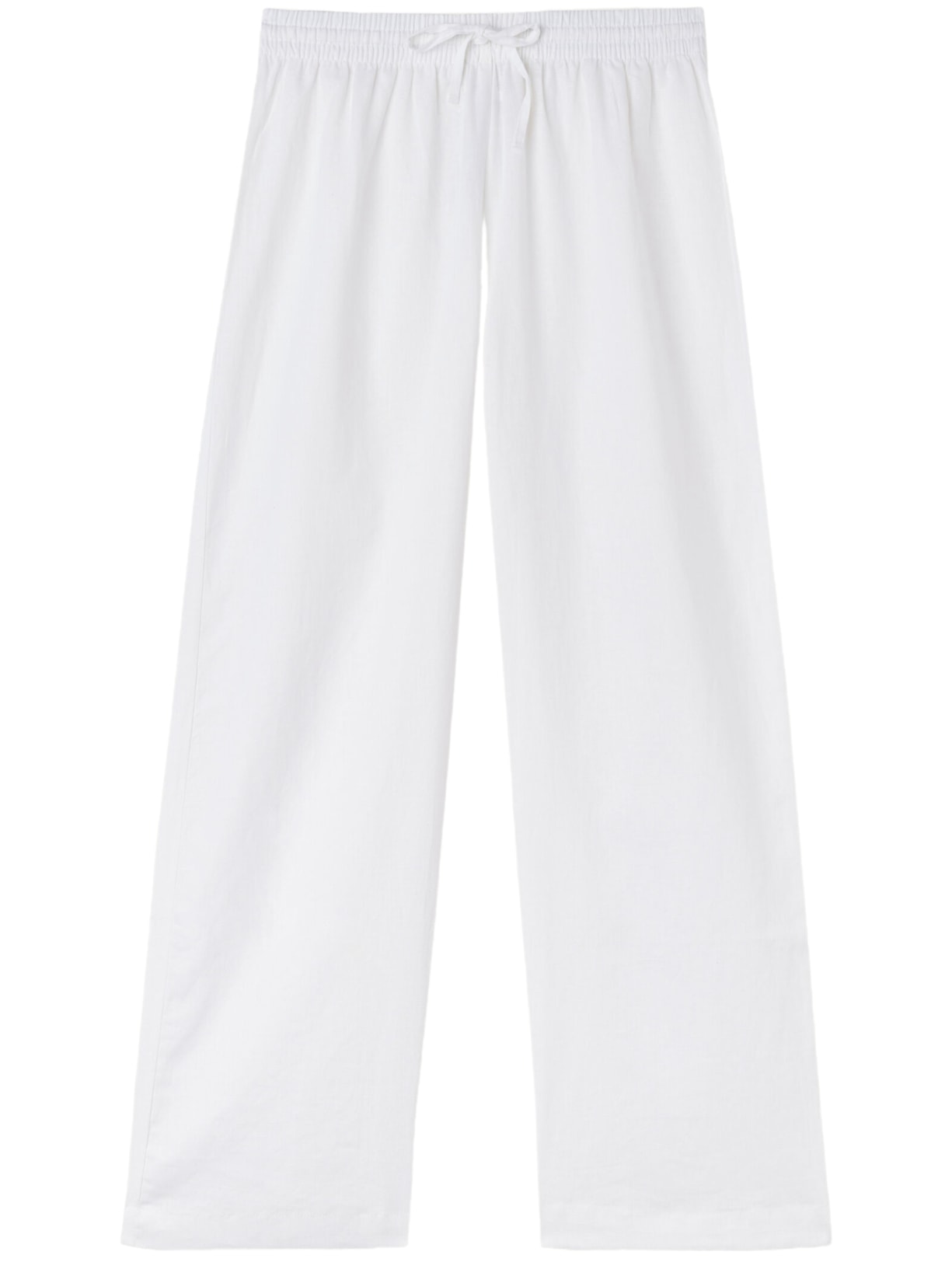Calça Em Linho e Algodão Branco Calzedonia
