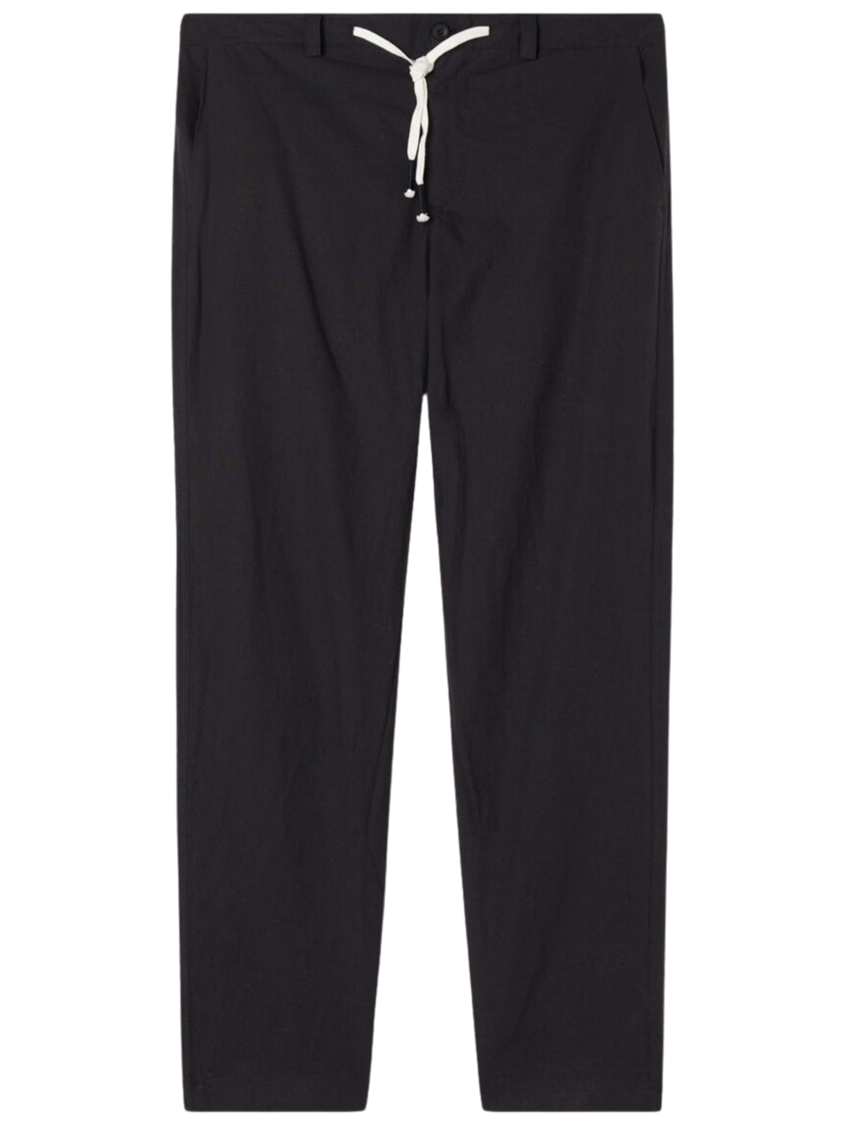 Calça Em Linho e Algodão - Preto