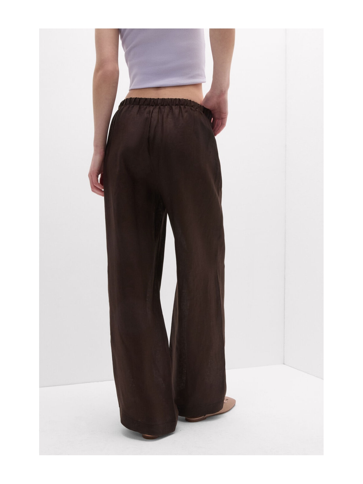 Calça Em Linho Marrom Intimissimi