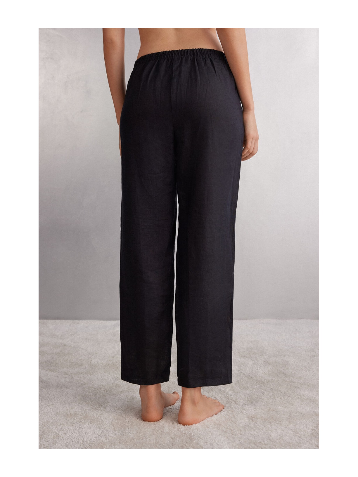 Calça Em Linho Preto Intimissimi