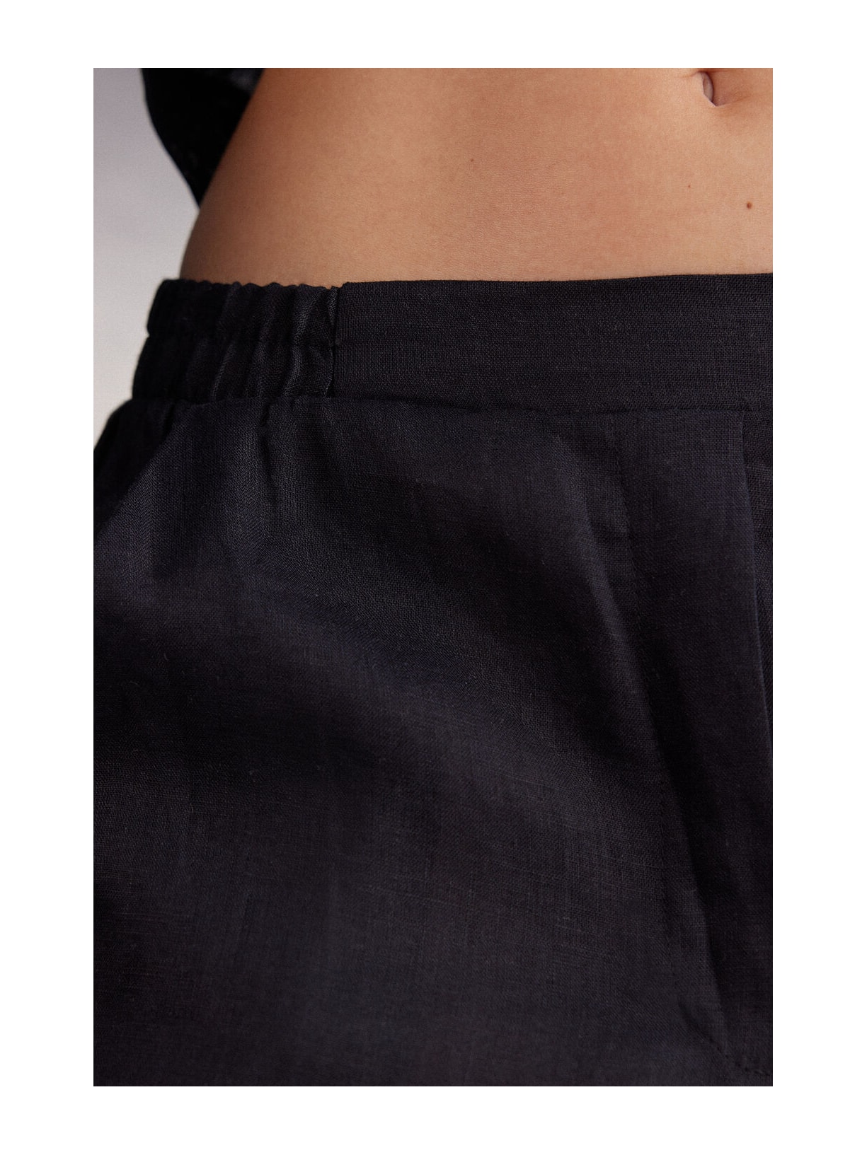 Calça Em Linho Preto Intimissimi