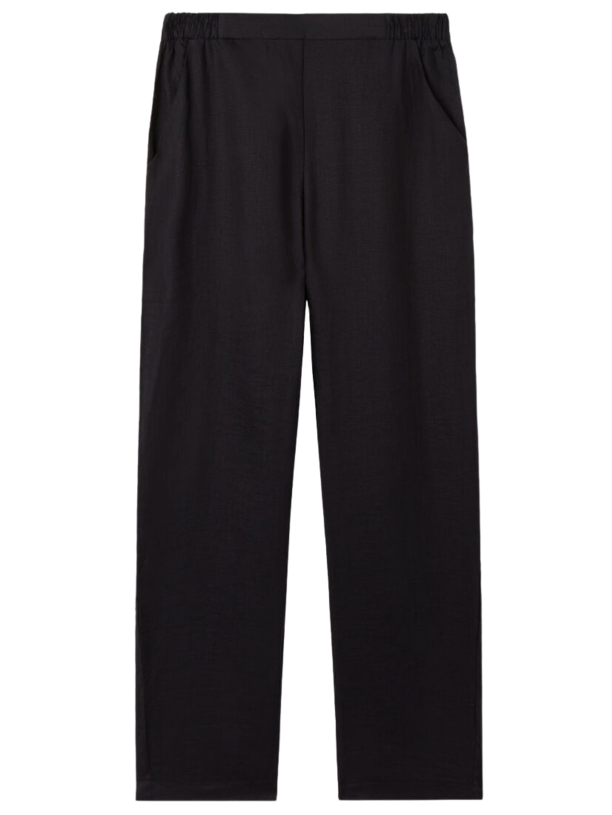 Calça Em Linho - Preto