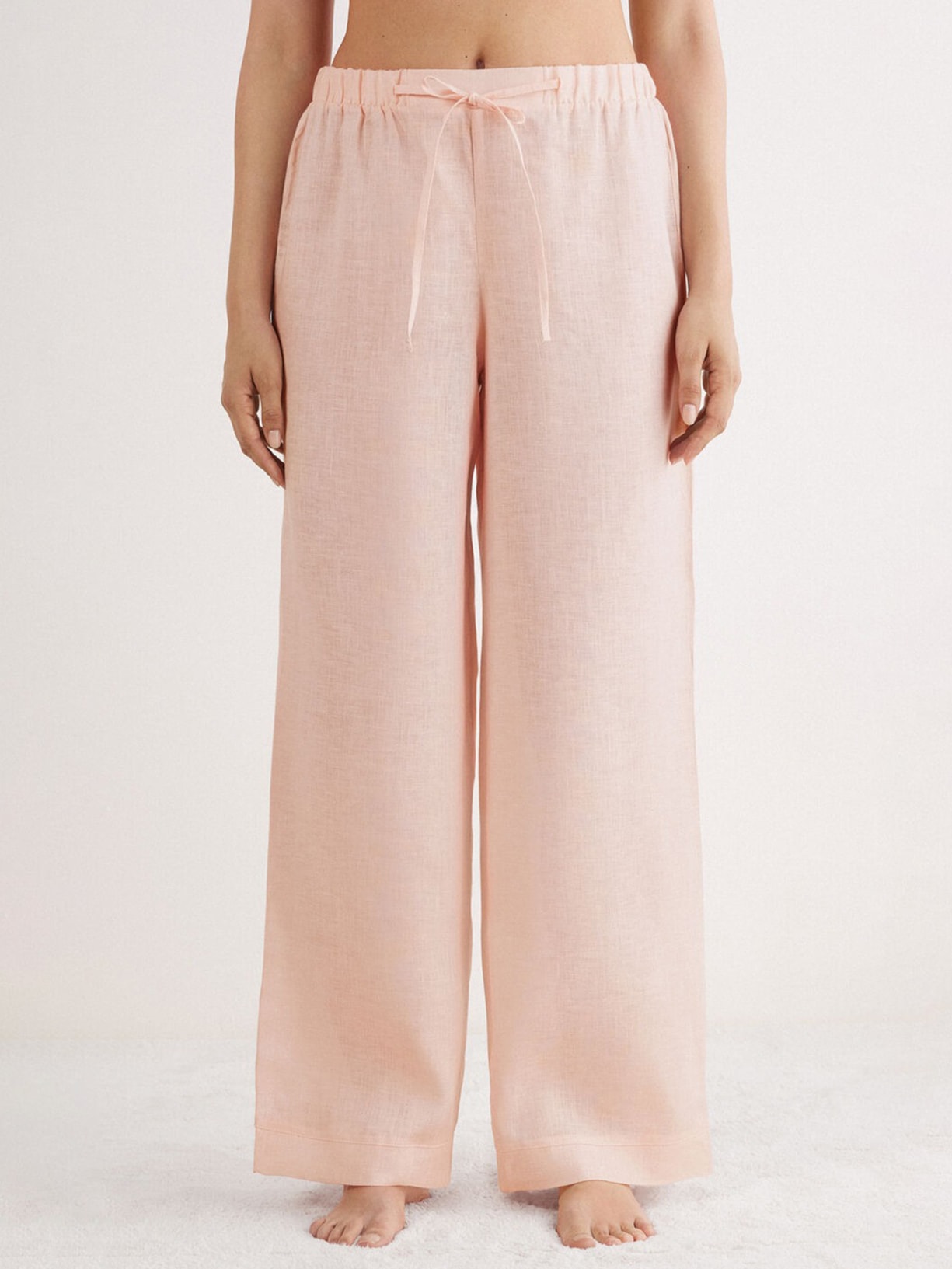 Calça Em Linho The Pure Linen Rosa Intimissimi