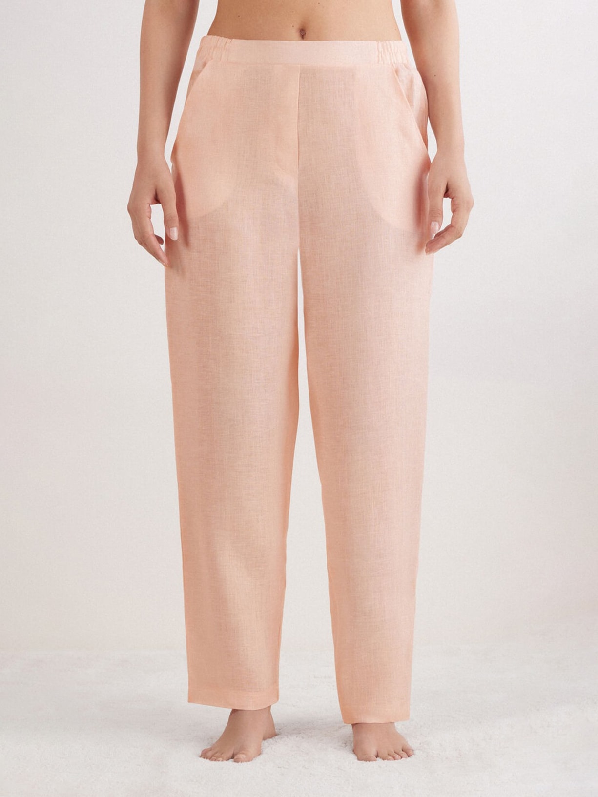 Calça Em Linho The Pure Linen Rosa Intimissimi