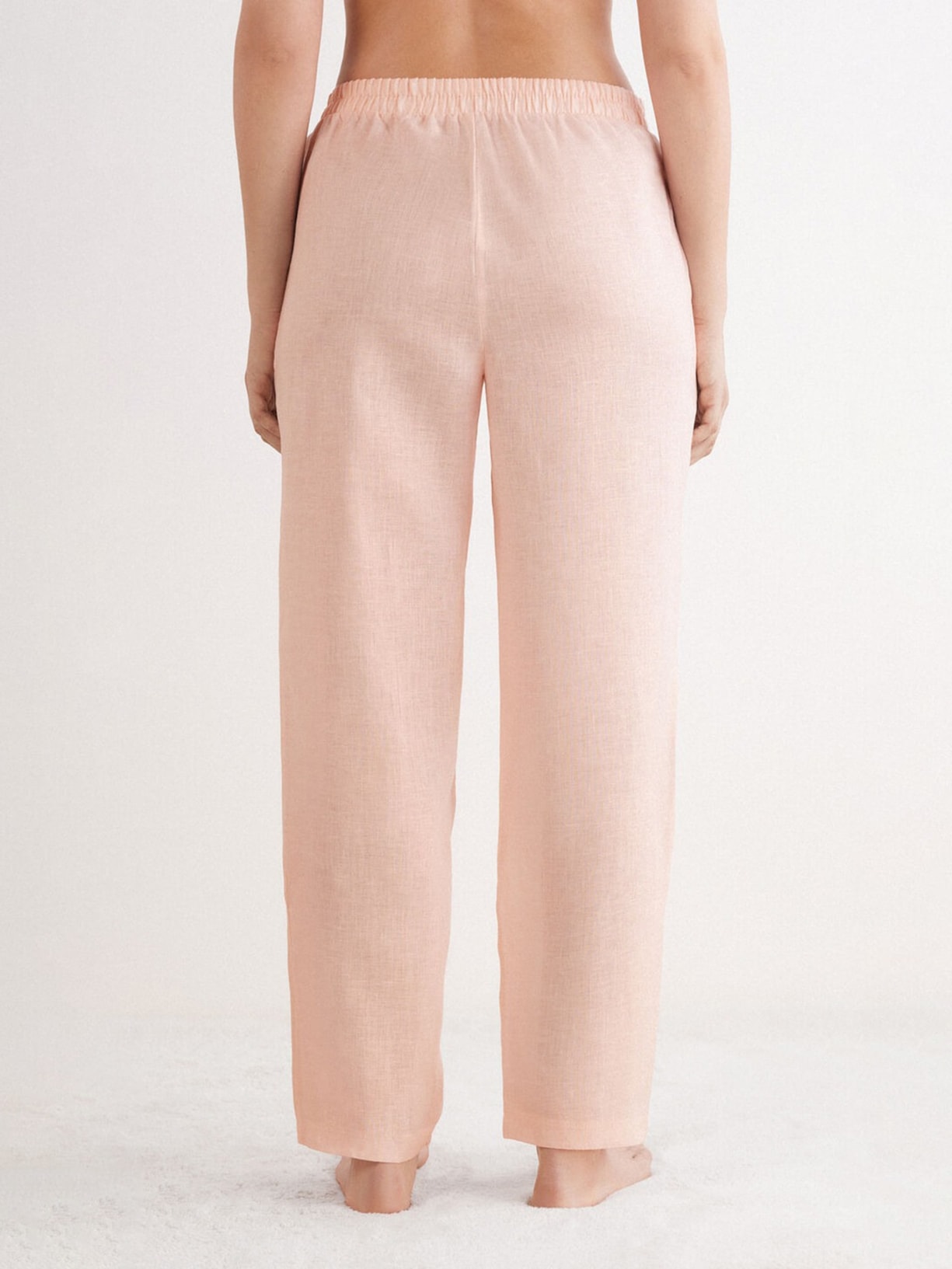 Calça Em Linho The Pure Linen Rosa Intimissimi