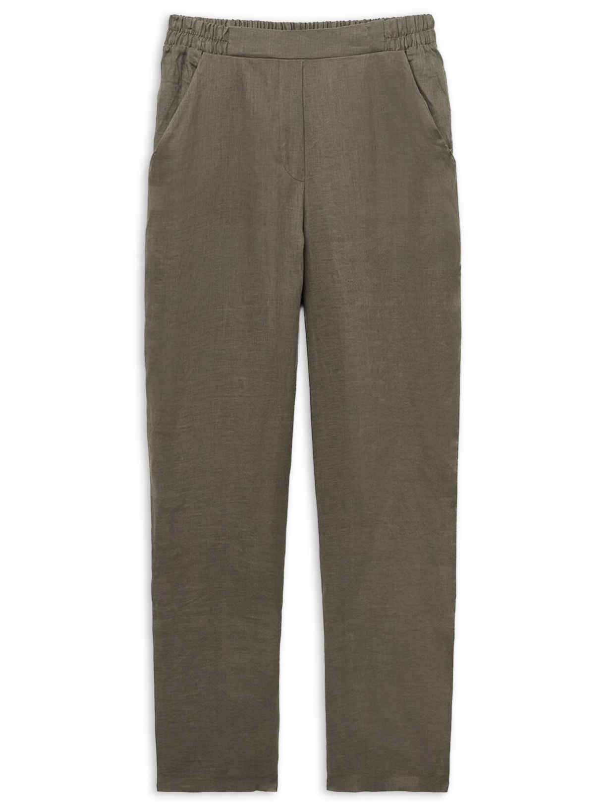 Calça Em Linho The Pure Linen Verde Intimissimi