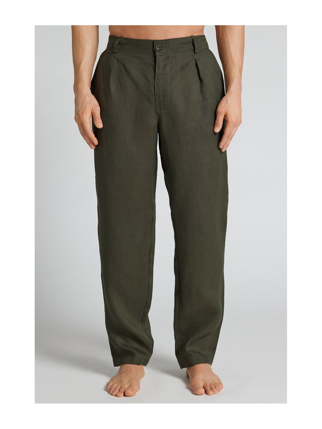Calça Em Linho Verde Intimissimi
