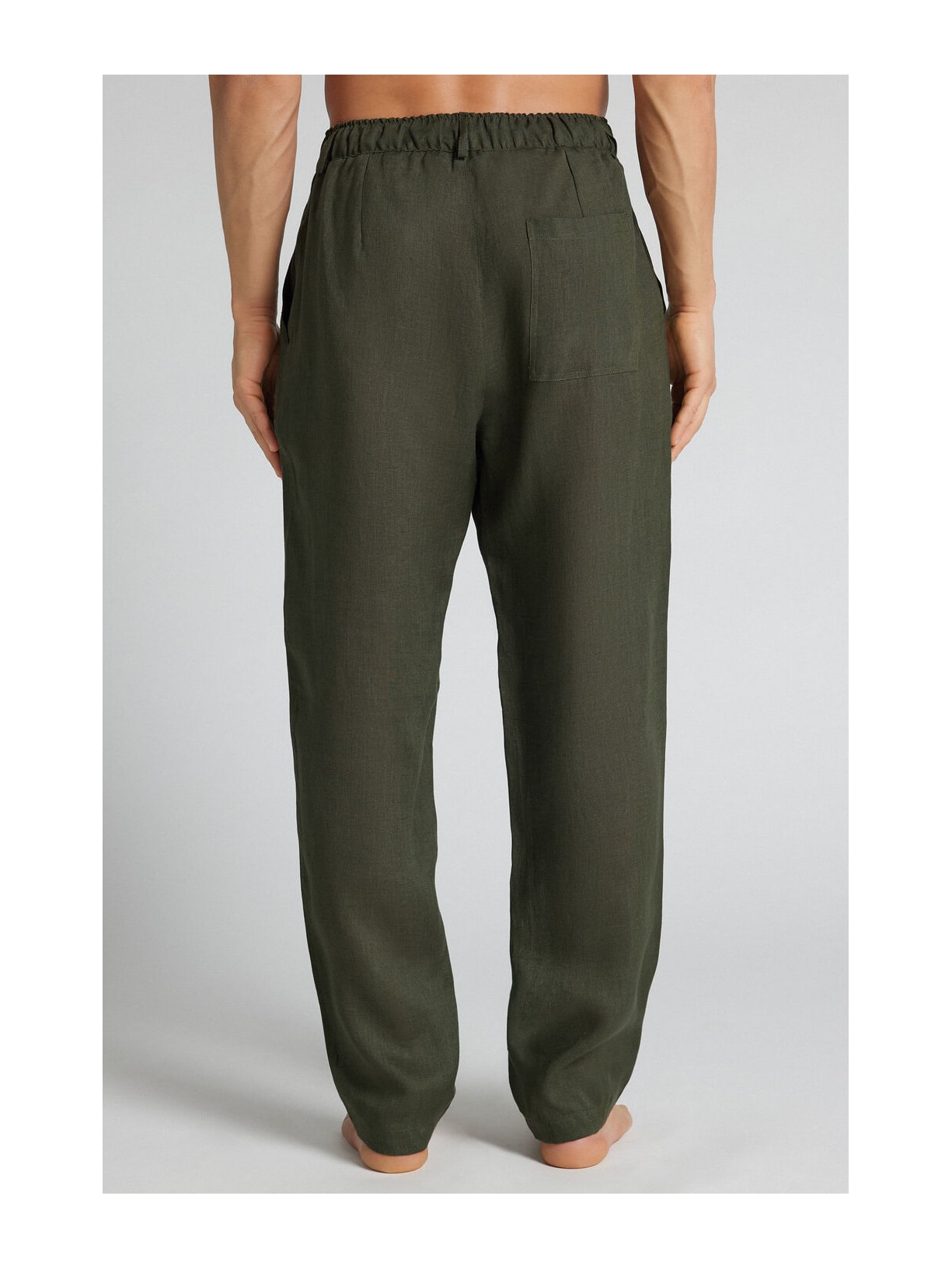 Calça Em Linho Verde Intimissimi