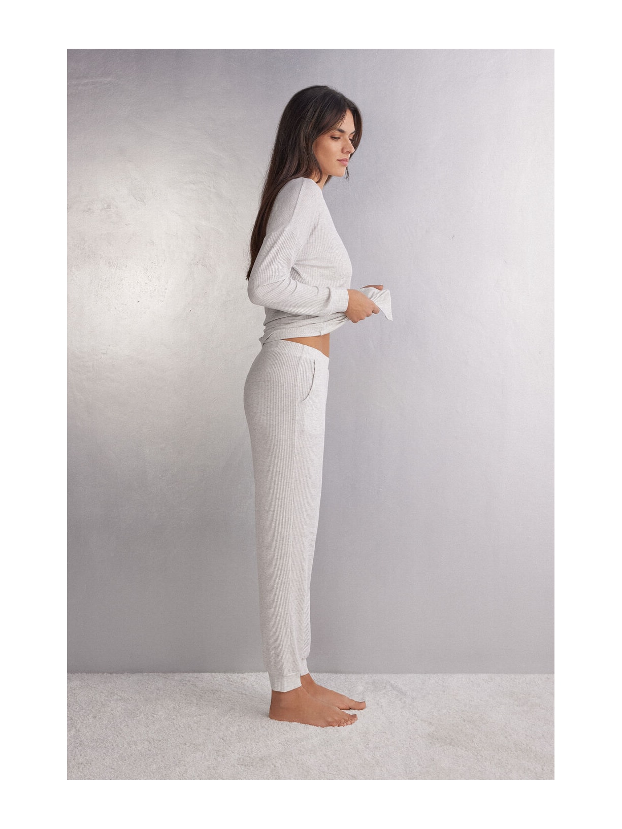 Calça Em Modal Chic Comfort Cinza Intimissimi