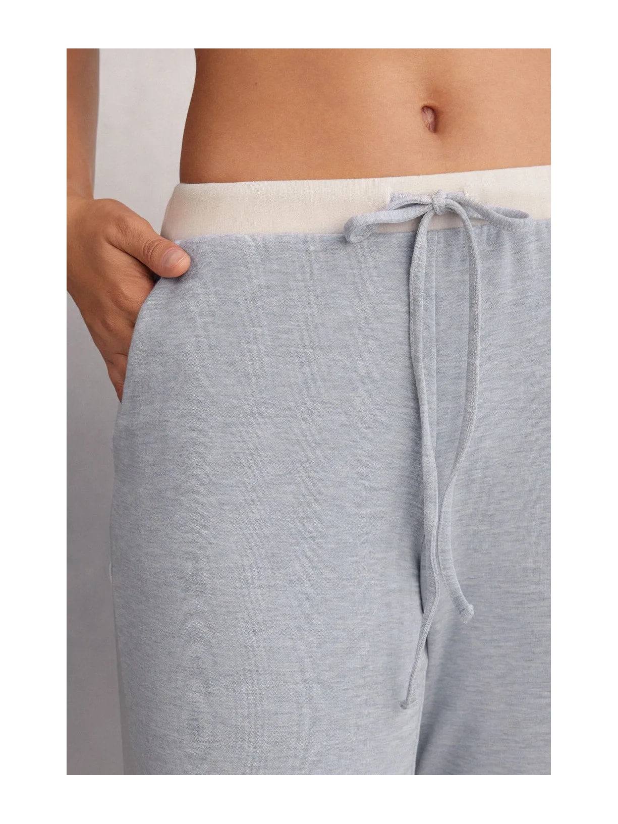 Calça Em Modal Com Lã Cold Winter Night Azul Intimissimi