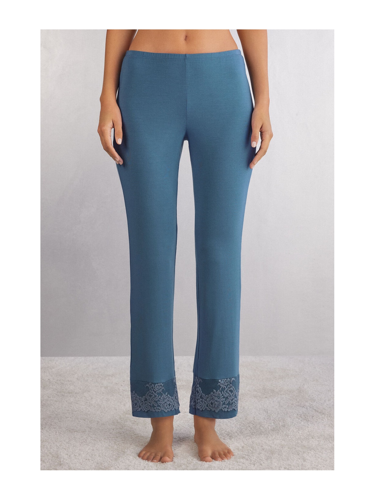 Calça Em Modal Pretty Flowers Azul Intimissimi