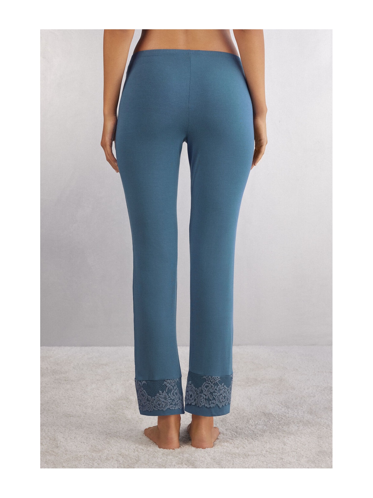 Calça Em Modal Pretty Flowers Azul Intimissimi