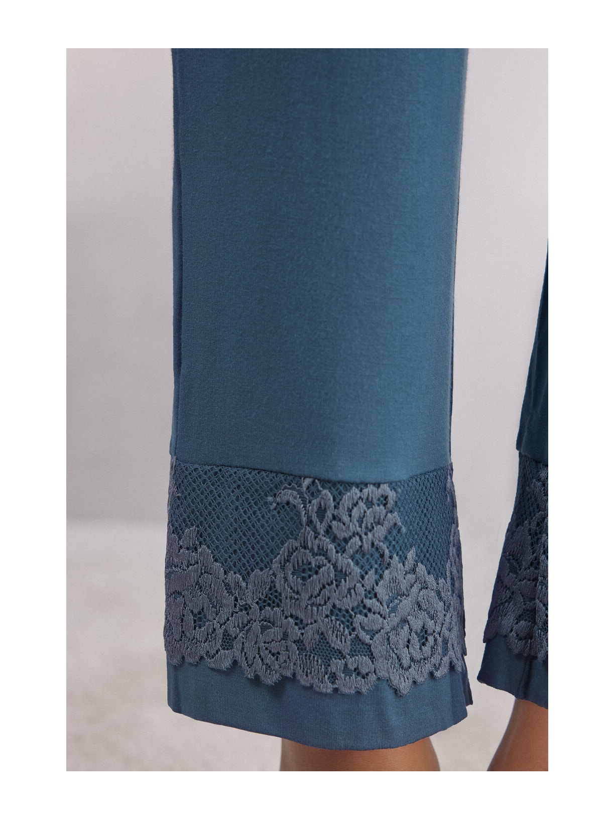 Calça Em Modal Pretty Flowers Azul Intimissimi