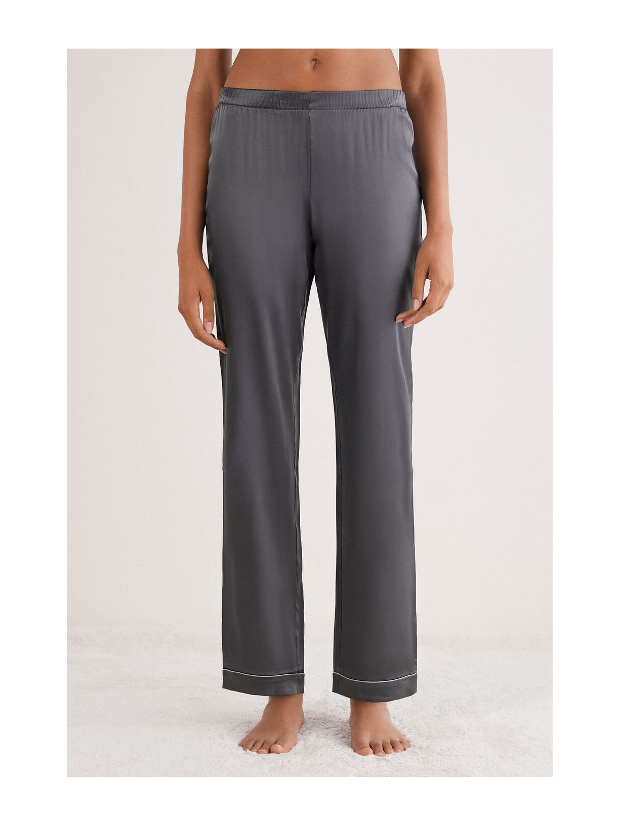 Calça Em Seda Cinza Intimissimi