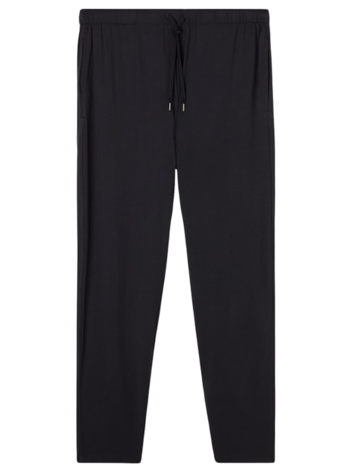 Calça Em Seda e Modal - Preto