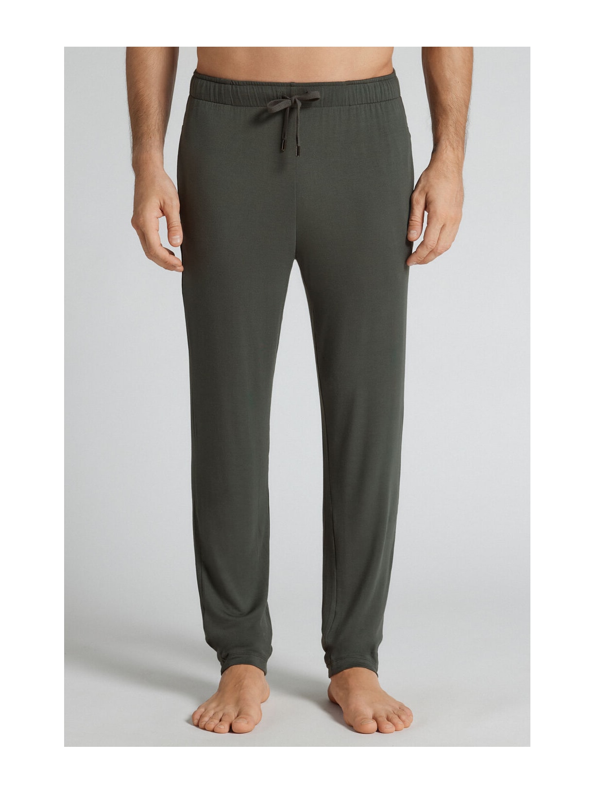 Calça Em Seda e Modal Verde Intimissimi