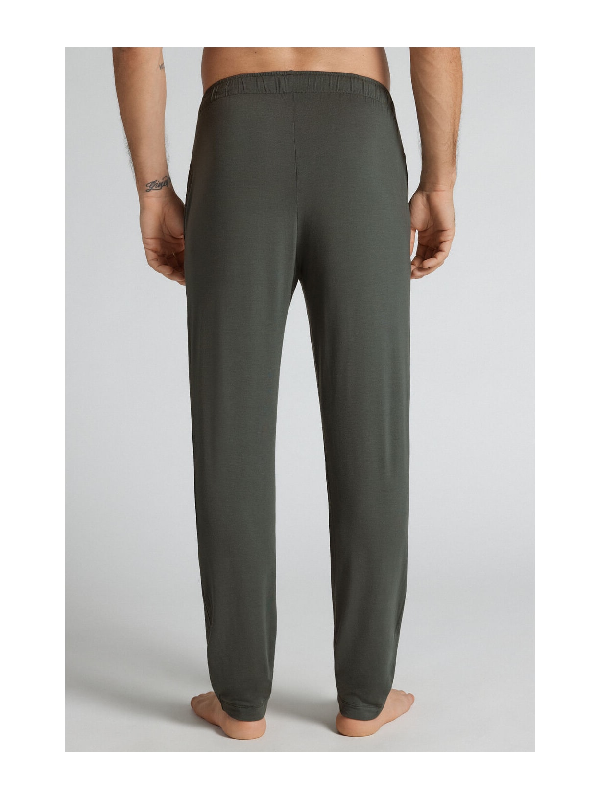 Calça Em Seda e Modal Verde Intimissimi