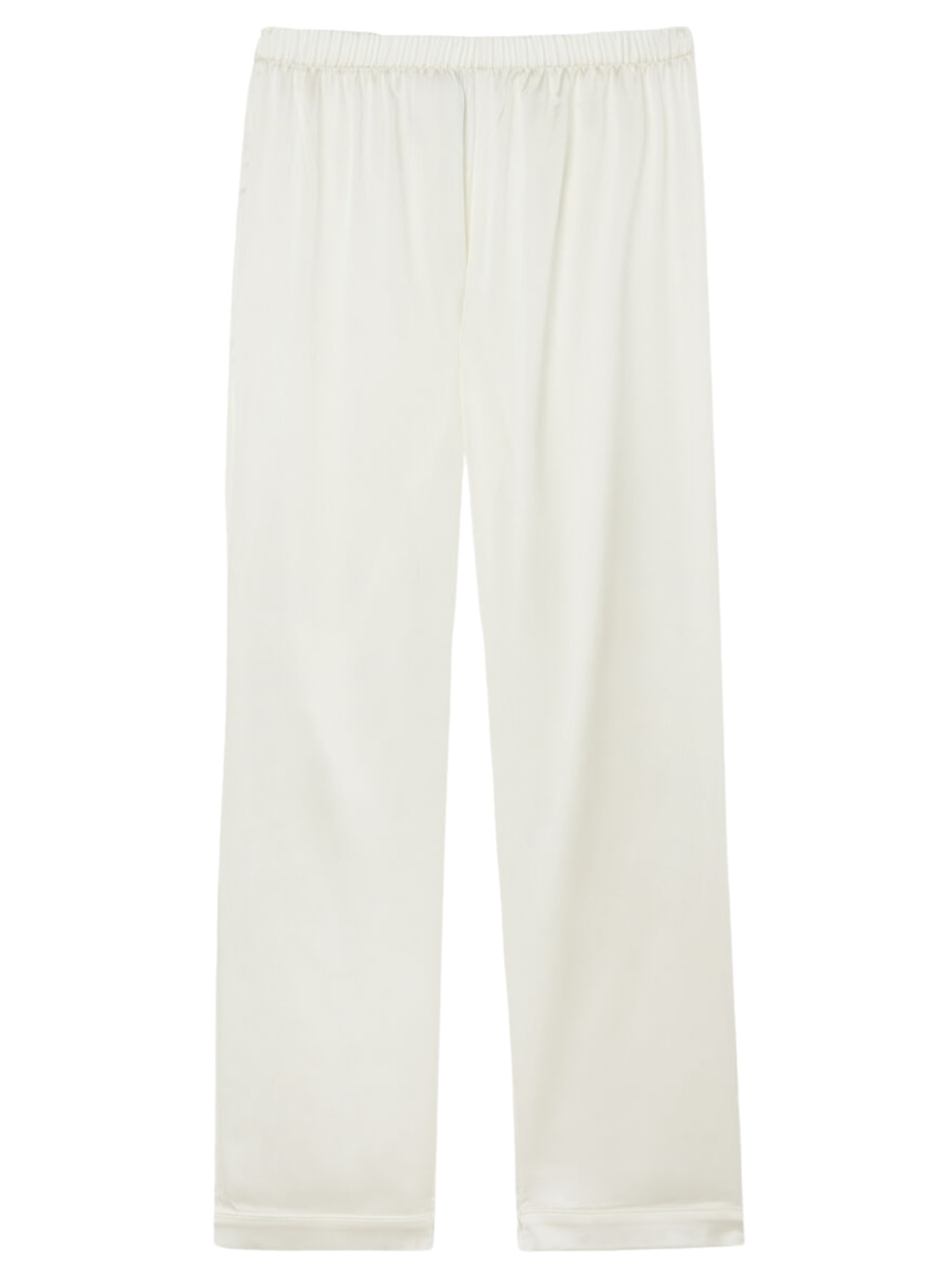 Calça Em Seda - Marfim