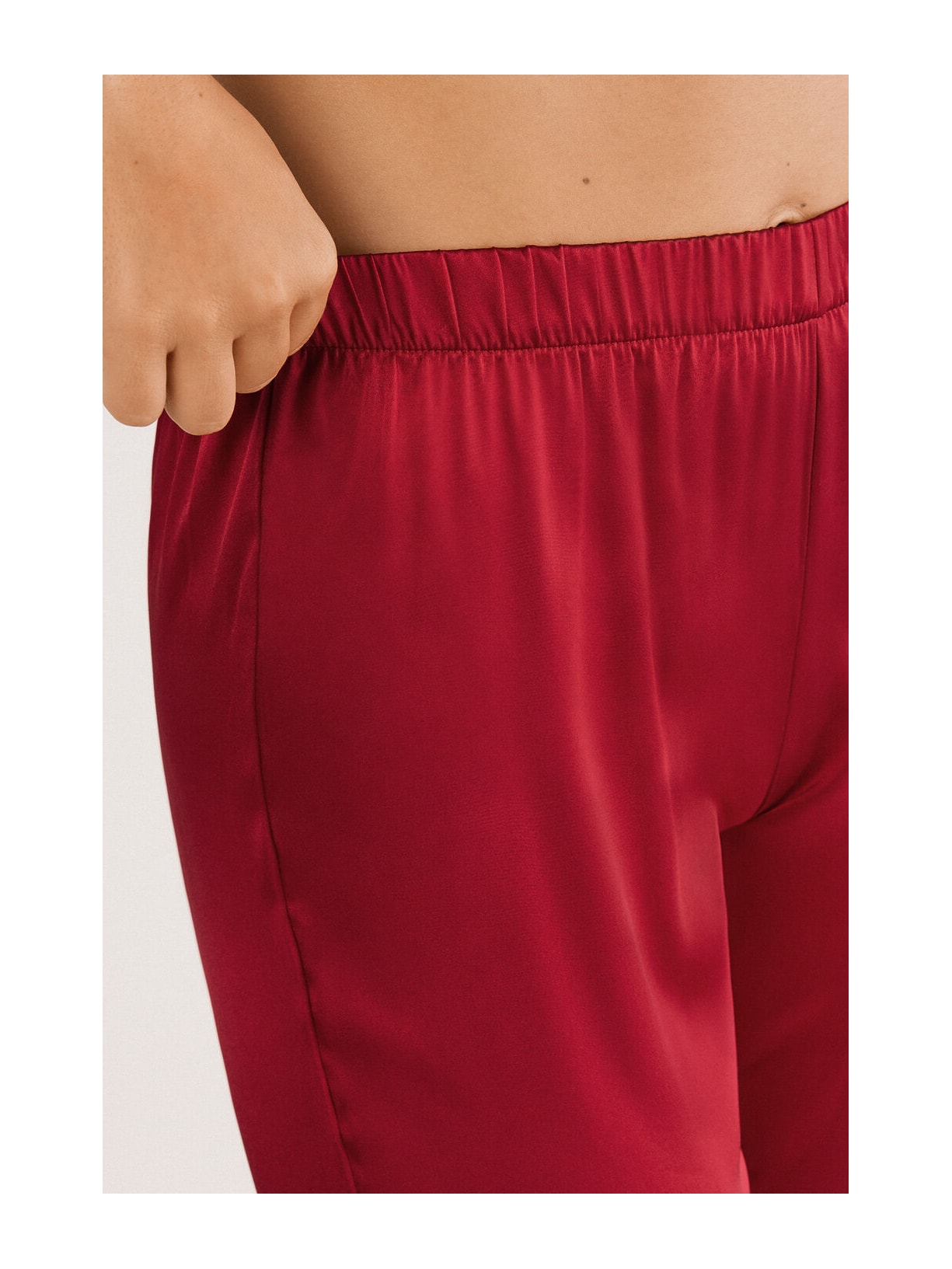 Calça Em Seda Vermelho Intimissimi