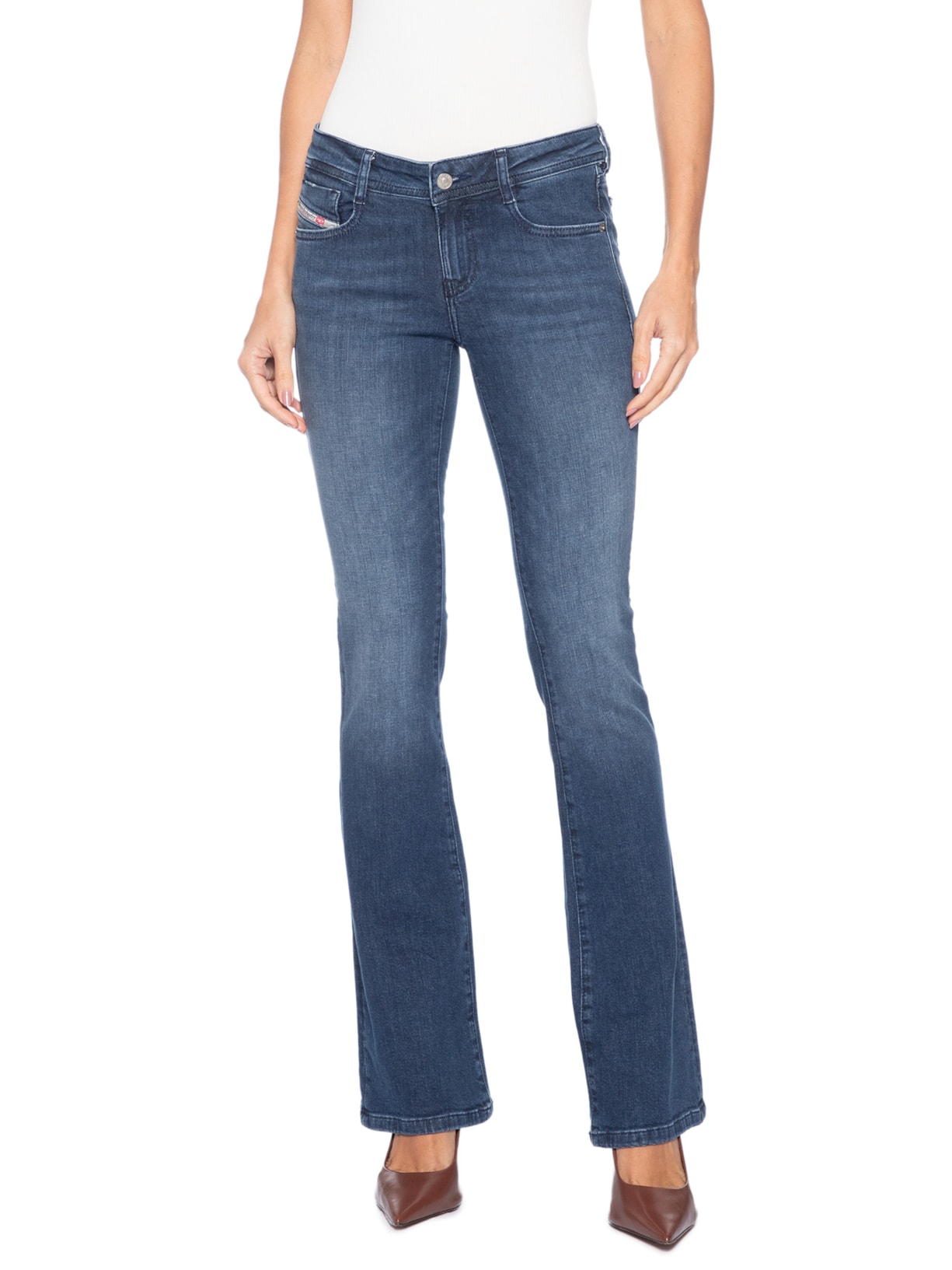 Calça Feminina 1969 D-Ebbey L.32 Azul Diesel