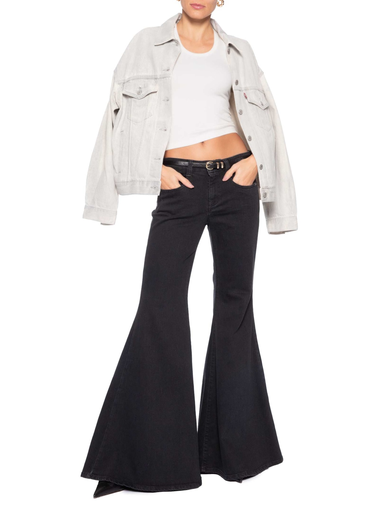 Calça Feminina 1970 D-Bleess L.32 Preto Diesel