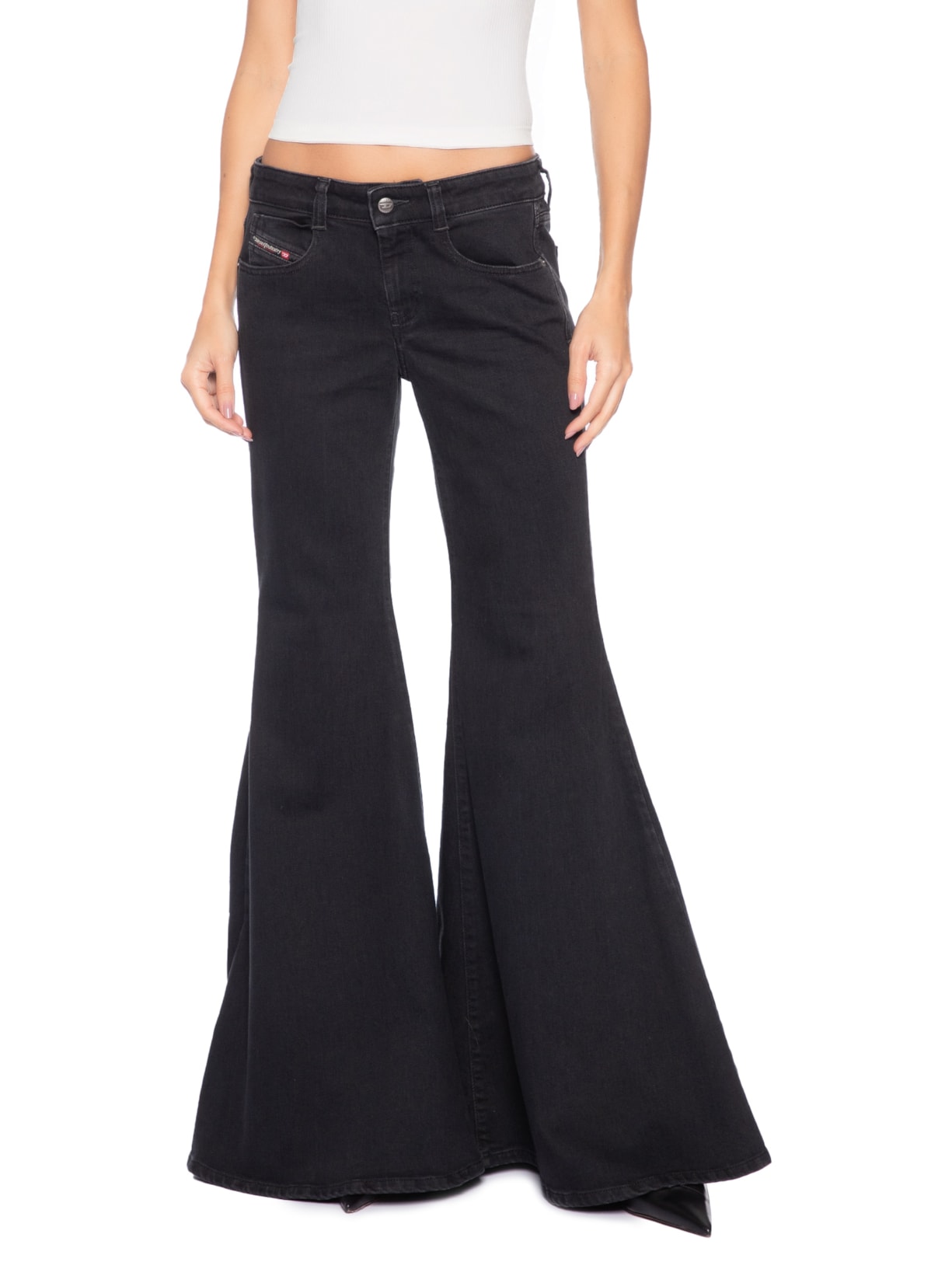 Calça Feminina 1970 D-Bleess L.32 Preto Diesel