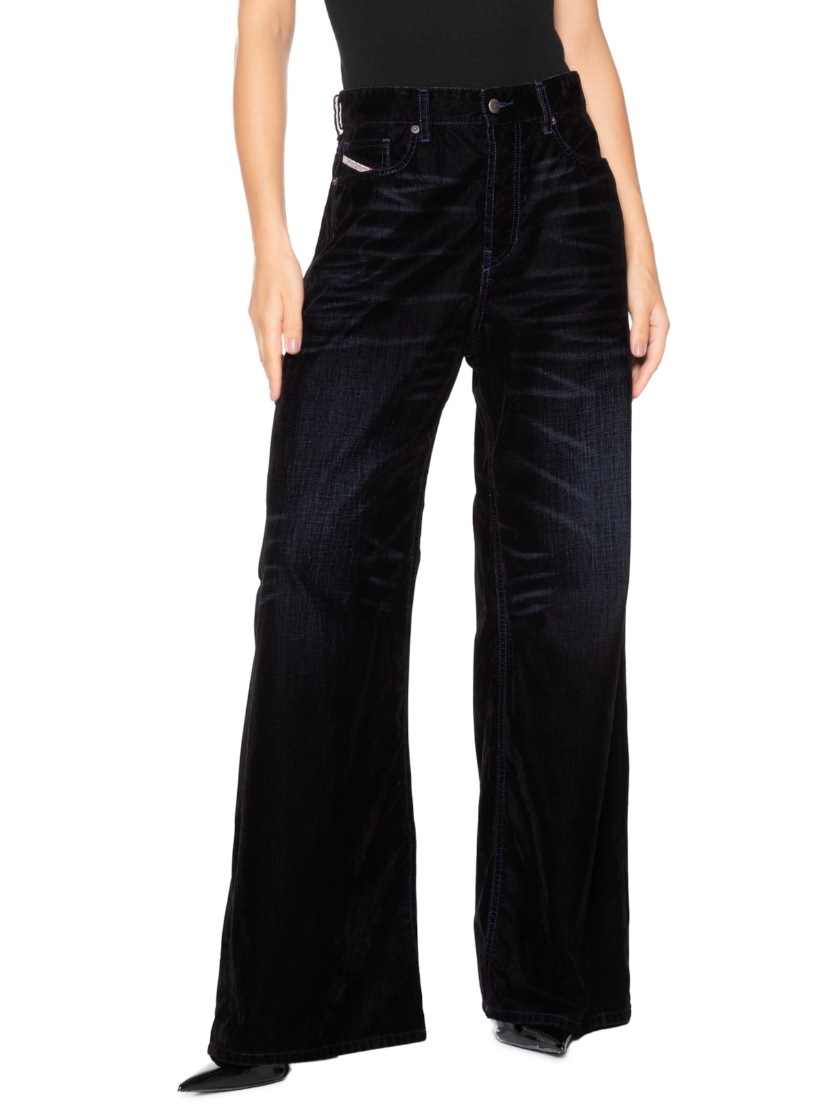 Calça Feminina 1996 D-Sire L.32 Pantaloni Preto Diesel