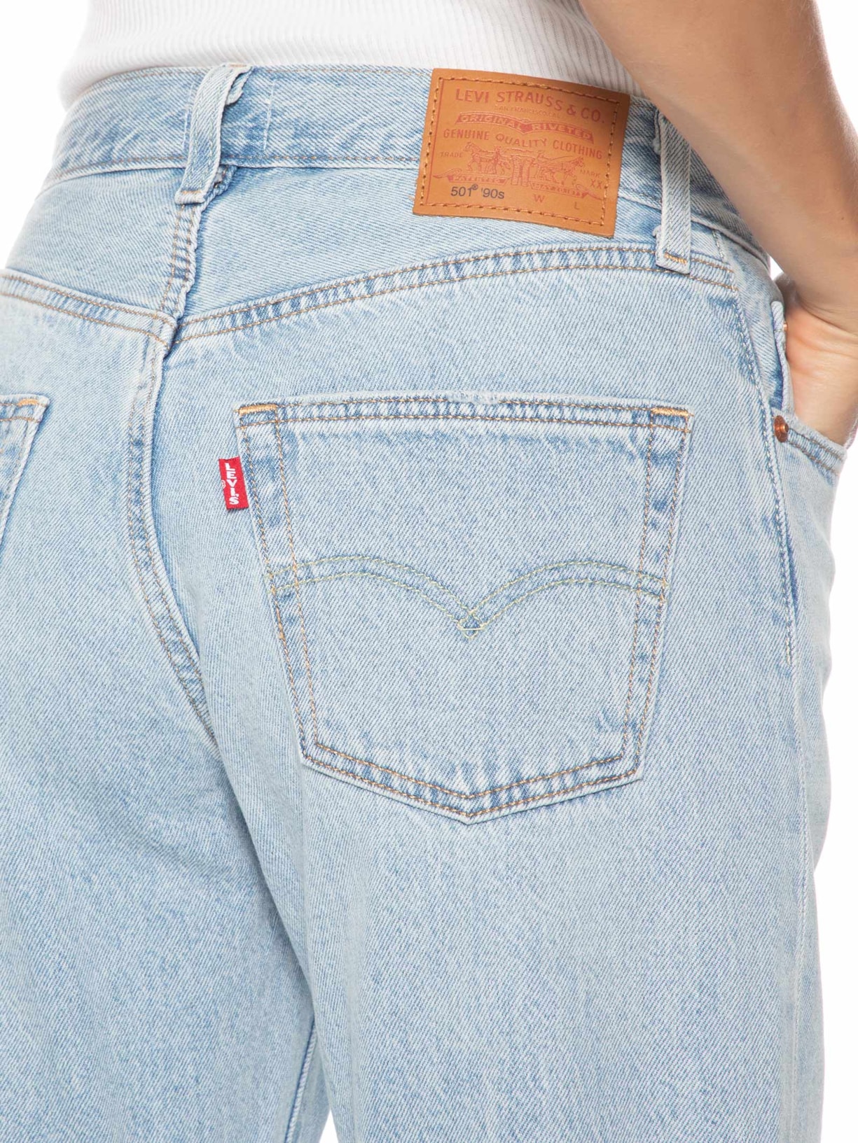 Calça Feminina 501 '90s Lightweight Azul Levi's