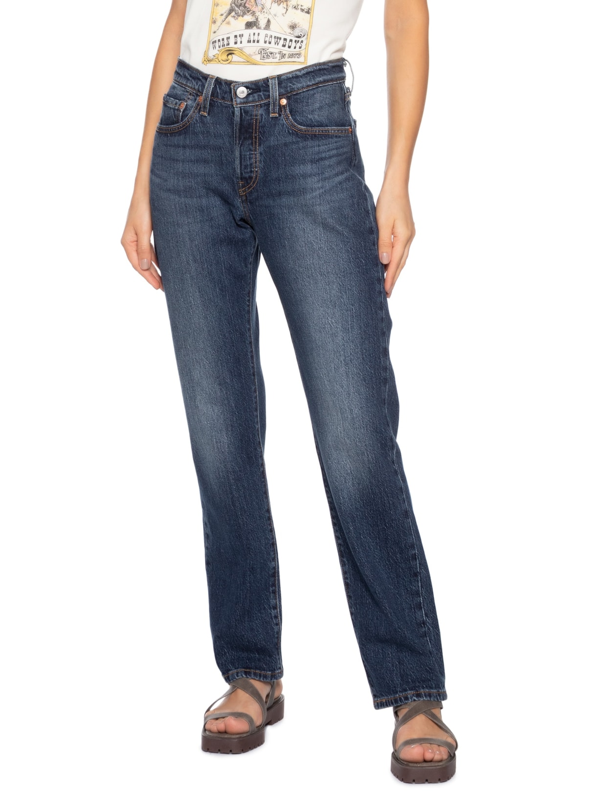 Calça Feminina 501 Curve Azul Levi's