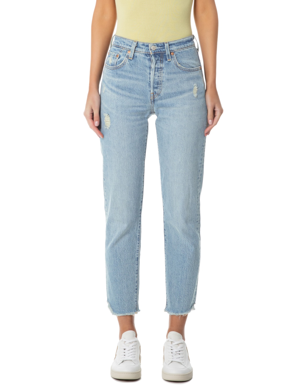 Calça Feminina 501® Crop Azul Levi's