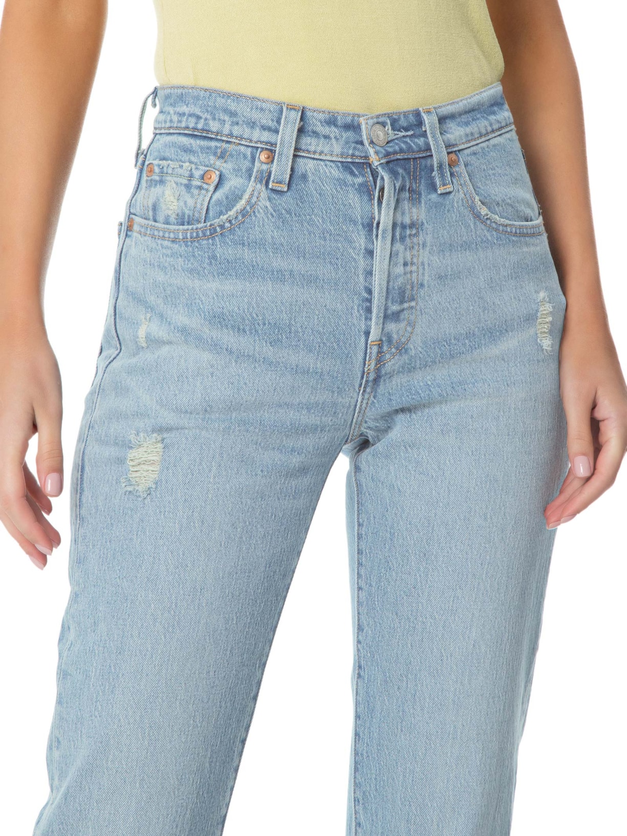 Calça Feminina 501® Crop Azul Levi's