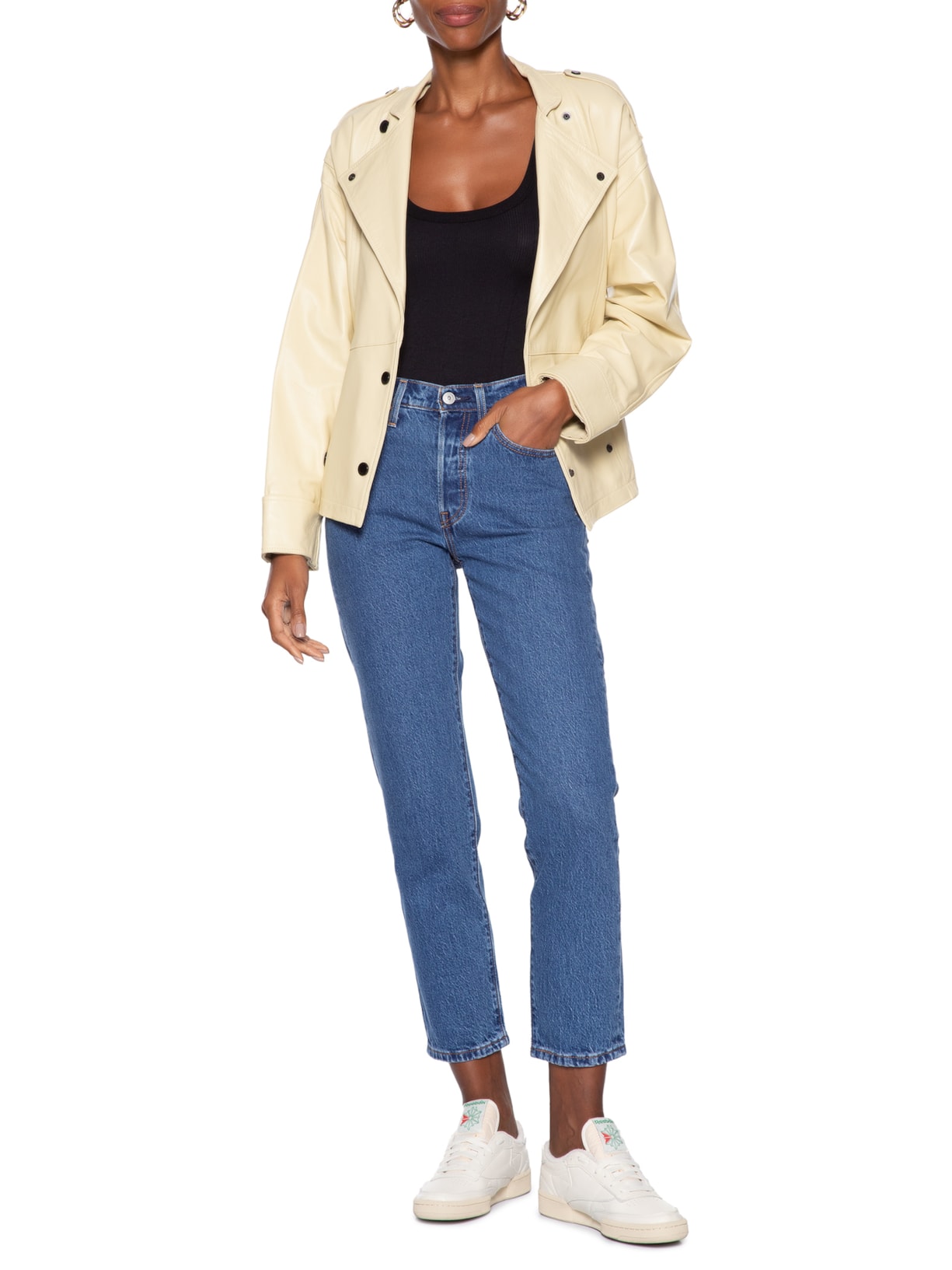 Calça Feminina 501® Crop Azul Levi's