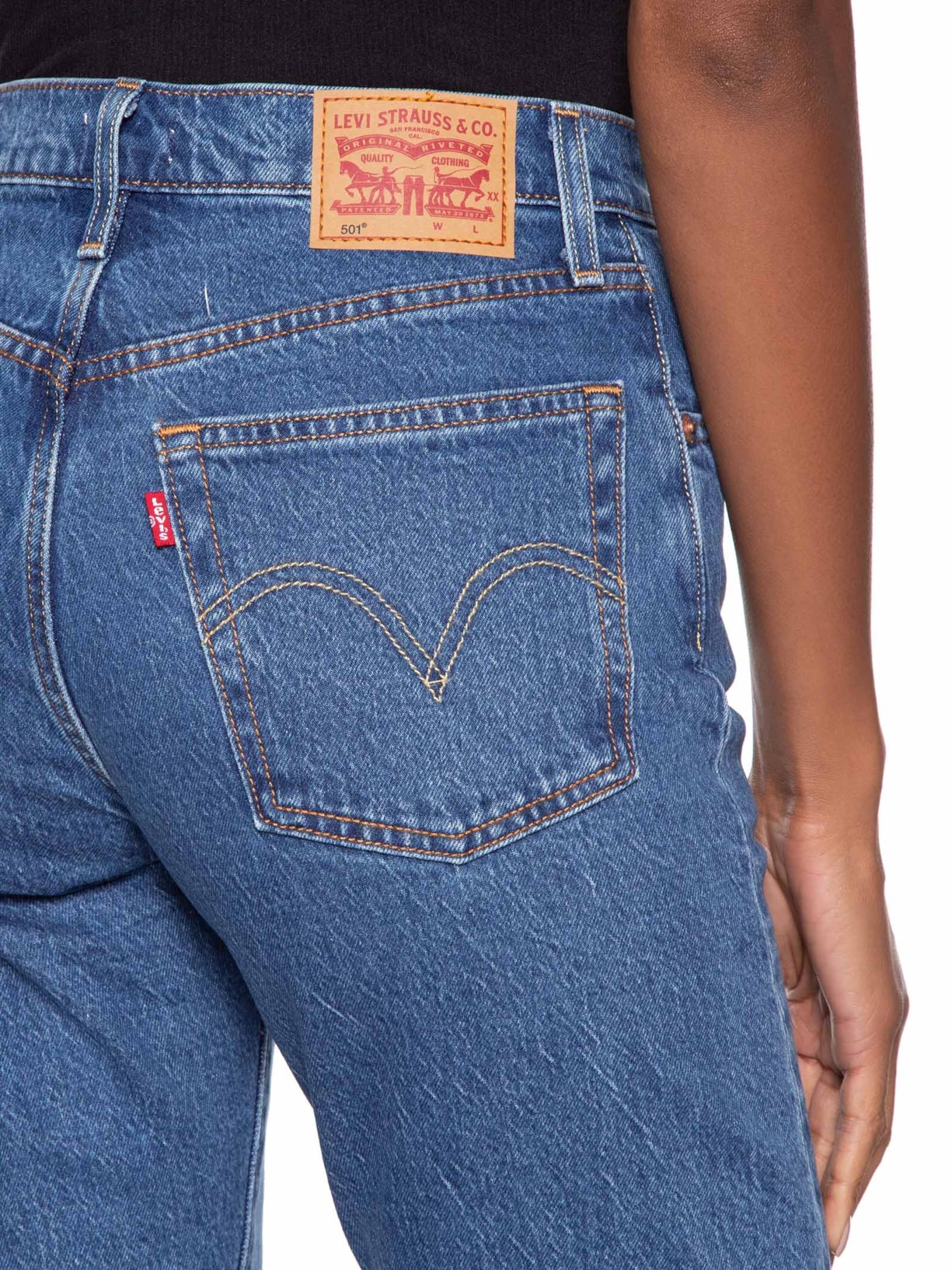 Calça Feminina 501® Crop Azul Levi's