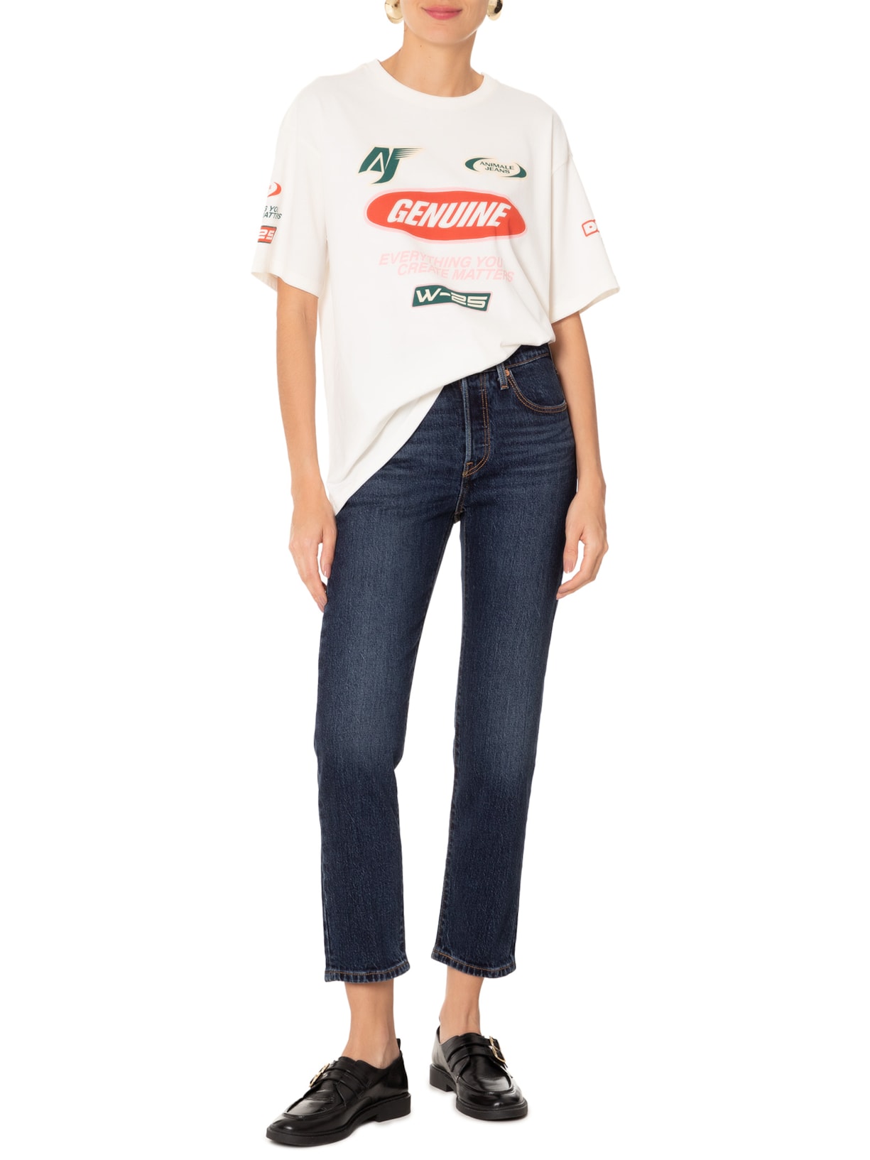Calça Feminina 501® Crop Azul Escuro Levi's