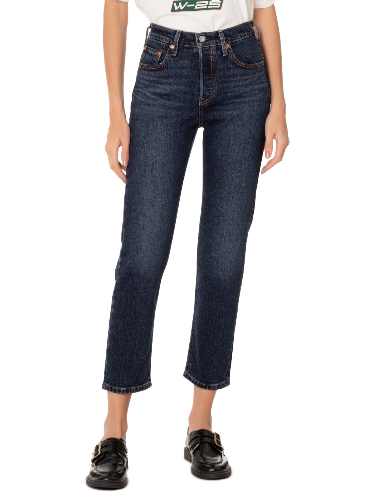 Calça Feminina 501® Crop Azul Escuro Levi's