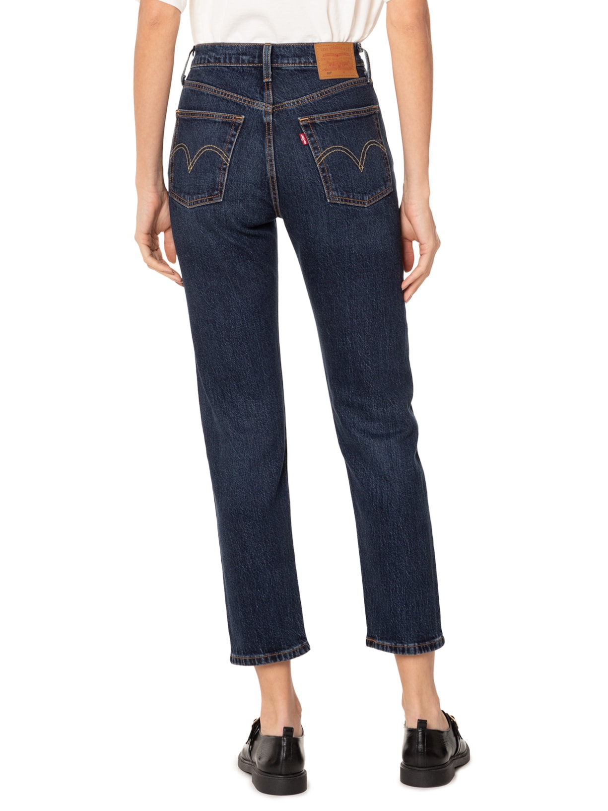 Calça Feminina 501® Crop Azul Escuro Levi's